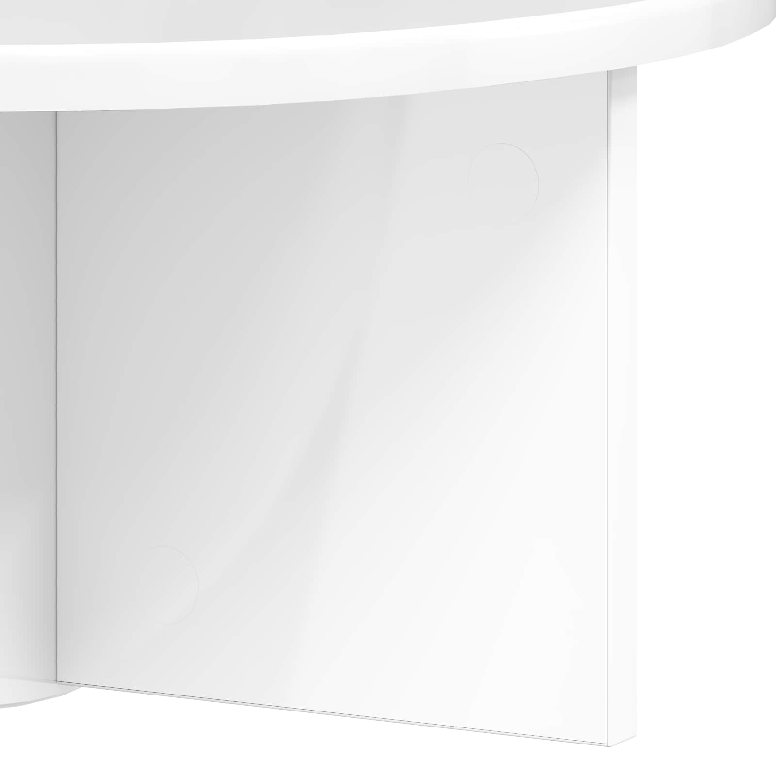 Wandplank 2 pcs Hoogglans wit 38 x 19 x 19 cm Bewerkt hout is nu te koop bij PeponiXL, paradijselijk wonen!