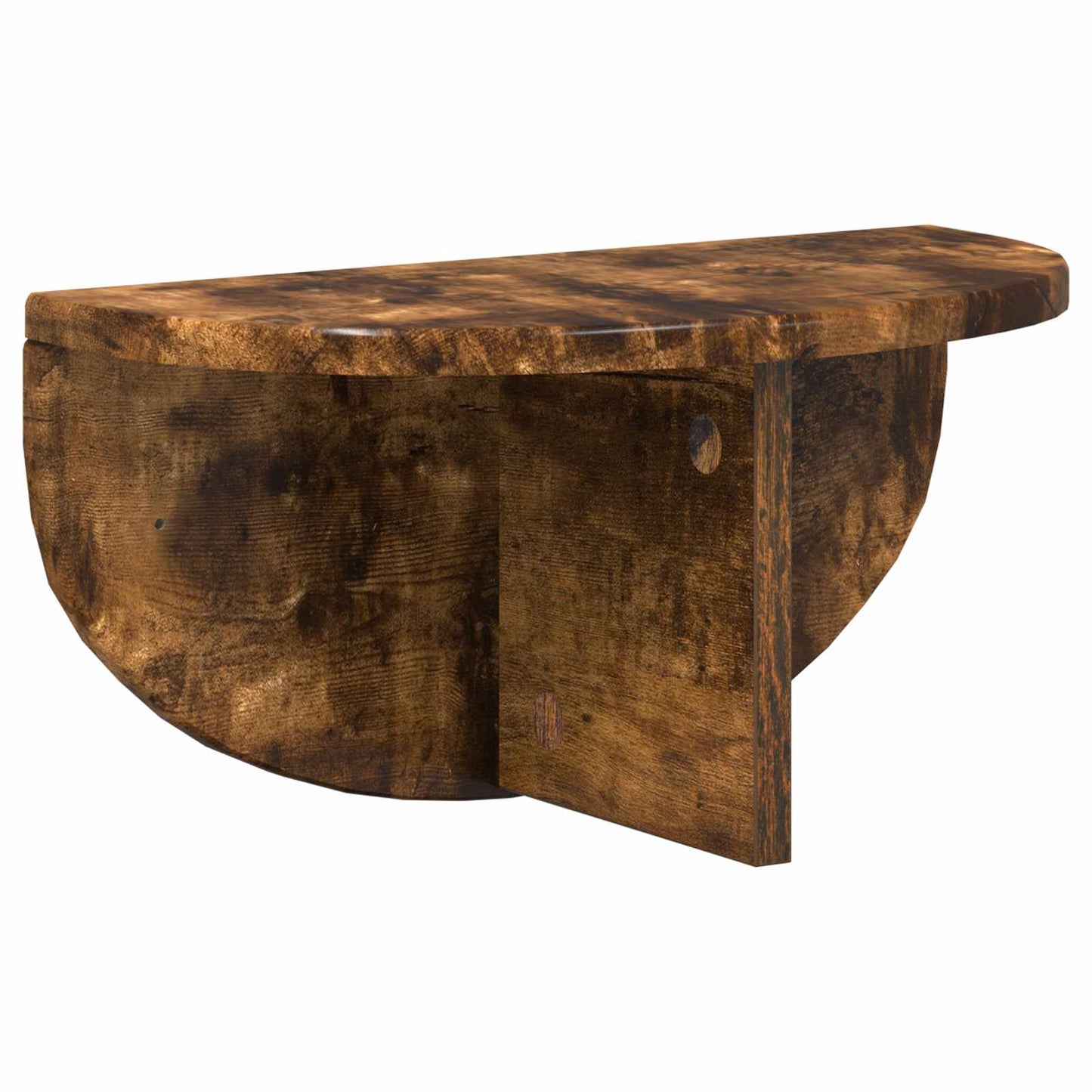 Wandplank Gerookt eiken 38 x 19 x 19 cm Bewerkt hout is nu te koop bij PeponiXL, paradijselijk wonen!