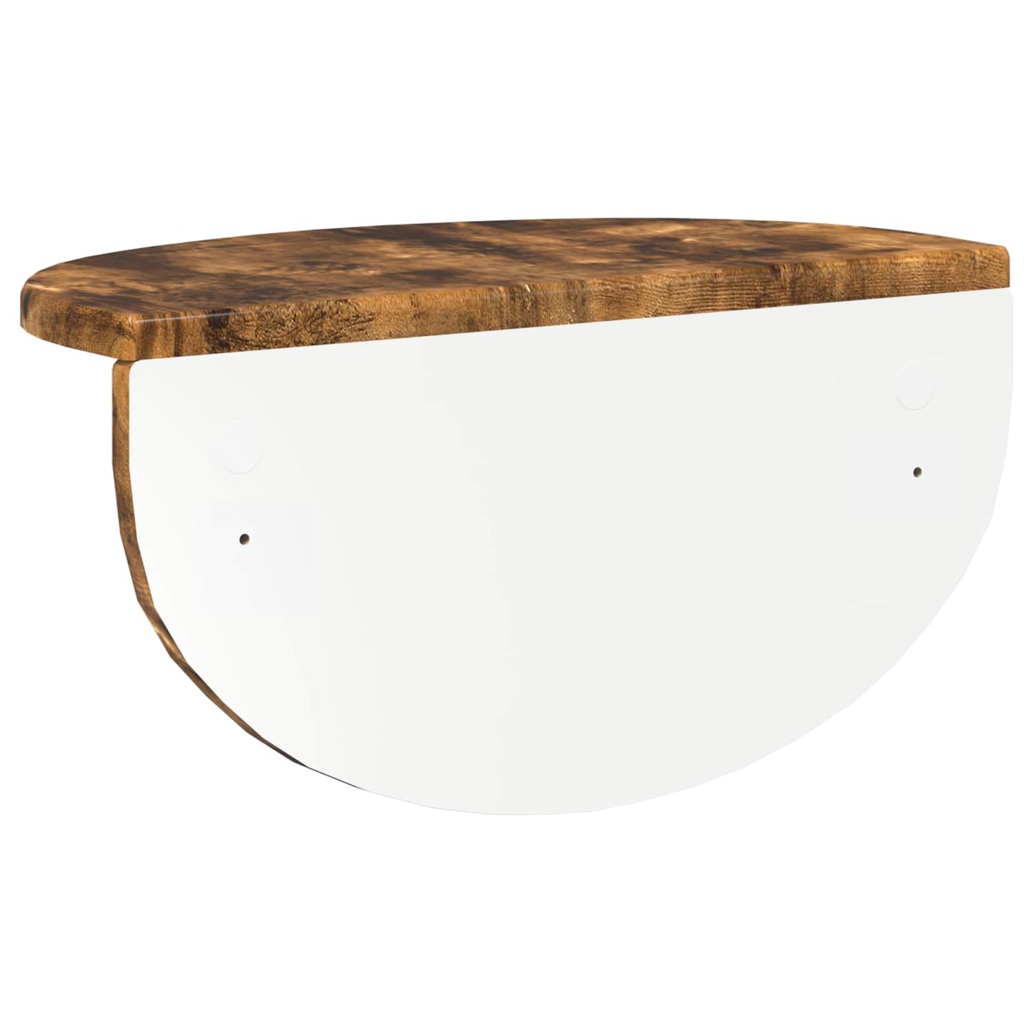 Wandplank Gerookt eiken 38 x 19 x 19 cm Bewerkt hout is nu te koop bij PeponiXL, paradijselijk wonen!