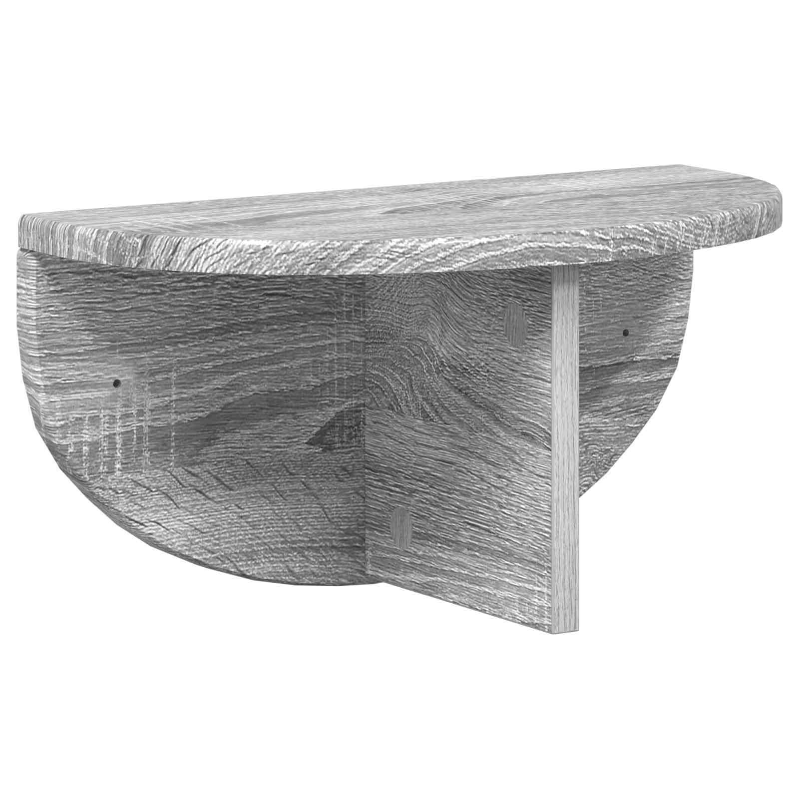 Wandplank 2 pcs Grijs Sonoma 38 x 19 x 19 cm Bewerkt hout is nu te koop bij PeponiXL, paradijselijk wonen!