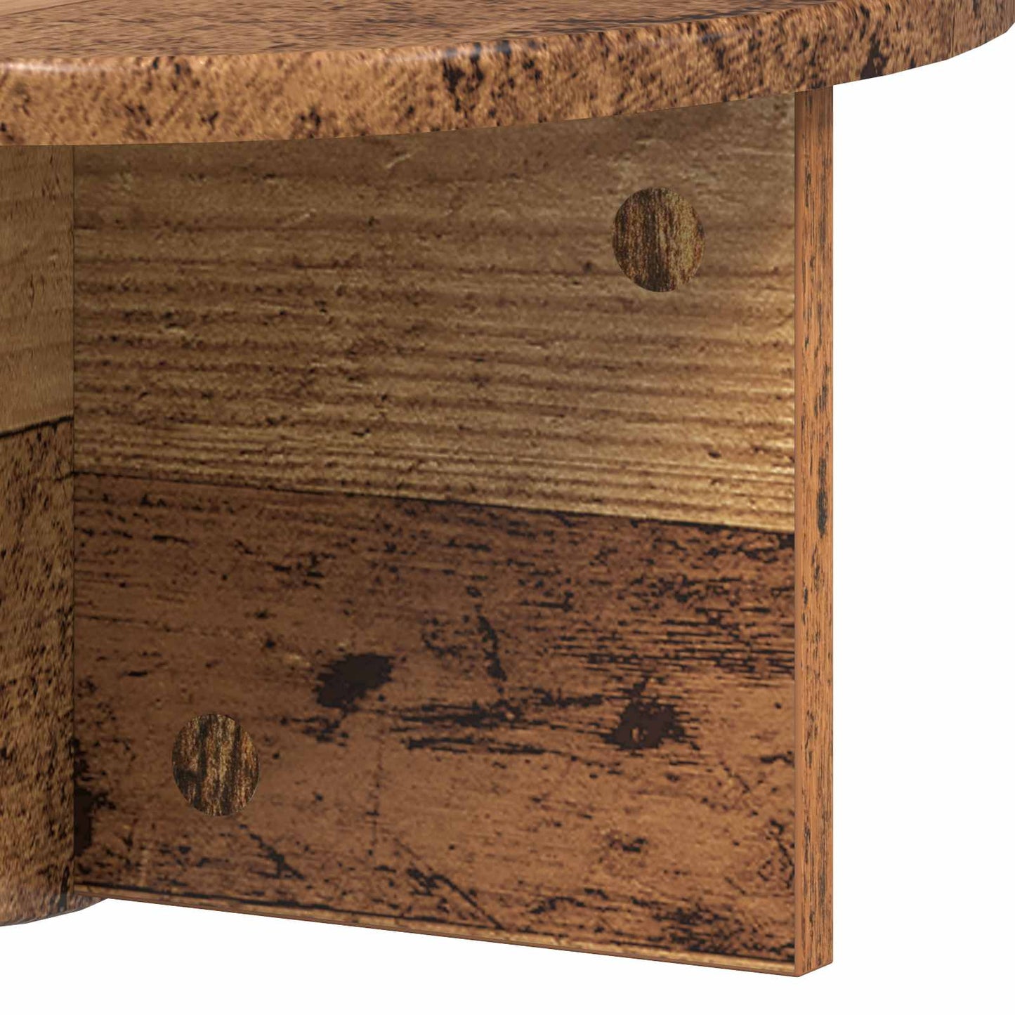 Wandplank Wandgemonteerd Oudhout 38 x 19 x 19 cm Bewerkt hout is nu te koop bij PeponiXL, paradijselijk wonen!