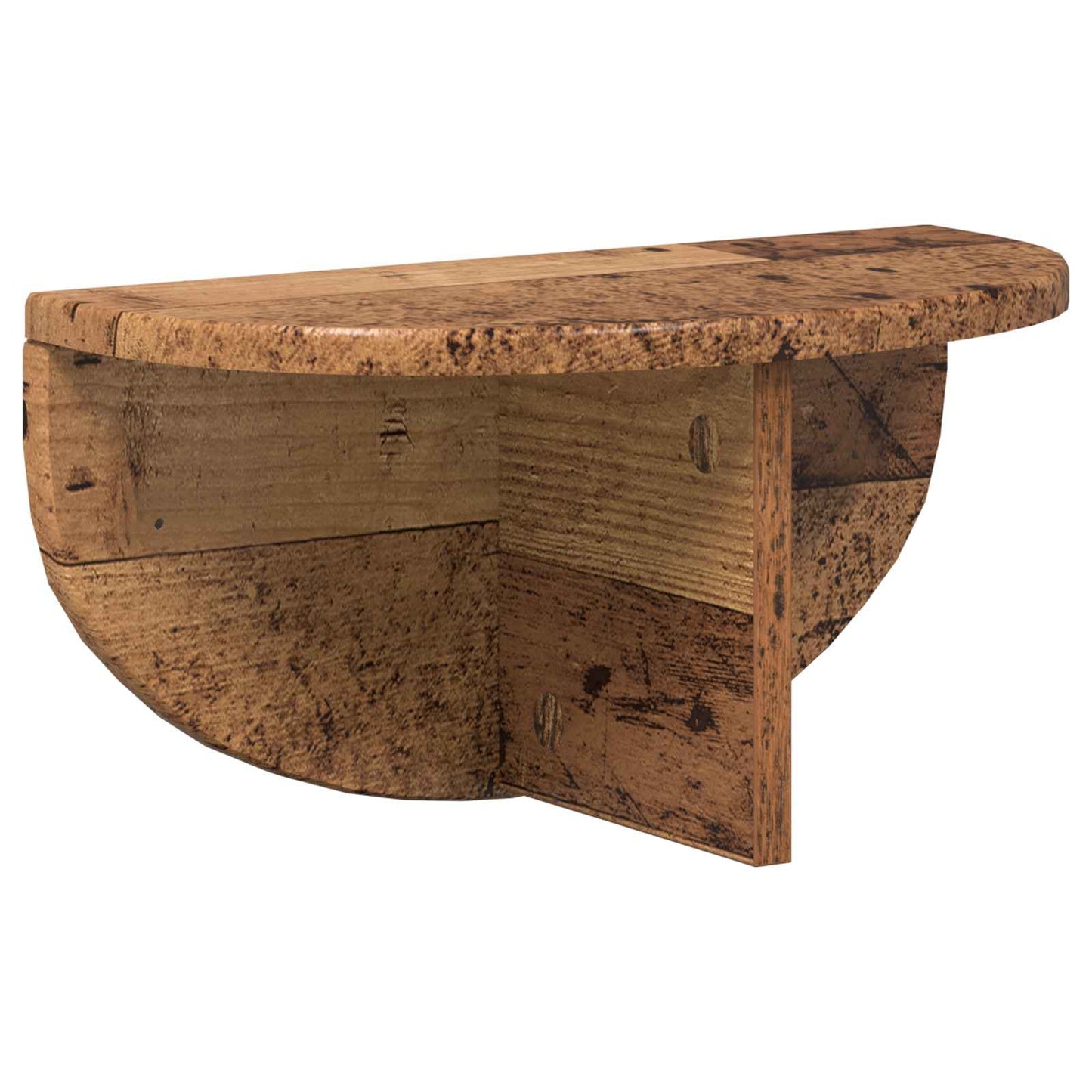 Wandplank Wandgemonteerd Oudhout 38 x 19 x 19 cm Bewerkt hout is nu te koop bij PeponiXL, paradijselijk wonen!