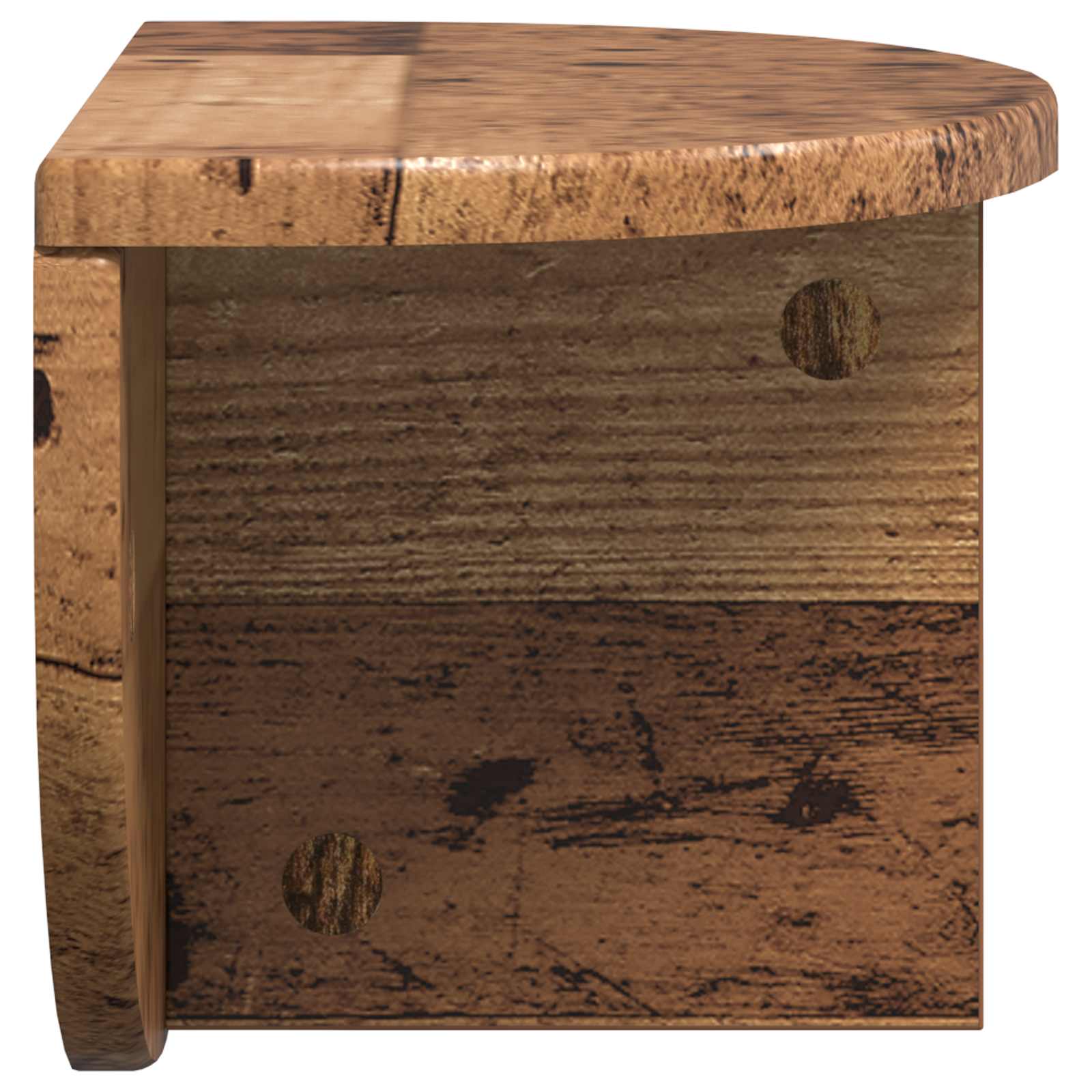 Wandplank Wandgemonteerd Oudhout 38 x 19 x 19 cm Bewerkt hout is nu te koop bij PeponiXL, paradijselijk wonen!