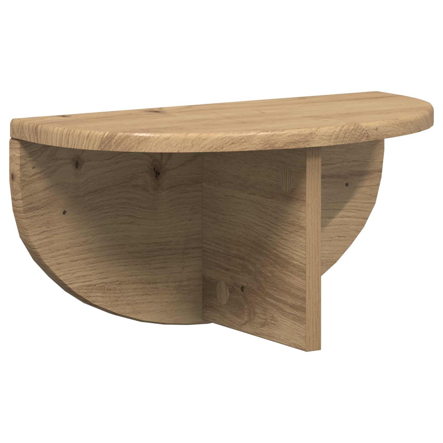 Wandplank Artisan Eiken 38 x 19 x 19 cm Bewerkt hout is nu te koop bij PeponiXL, paradijselijk wonen!