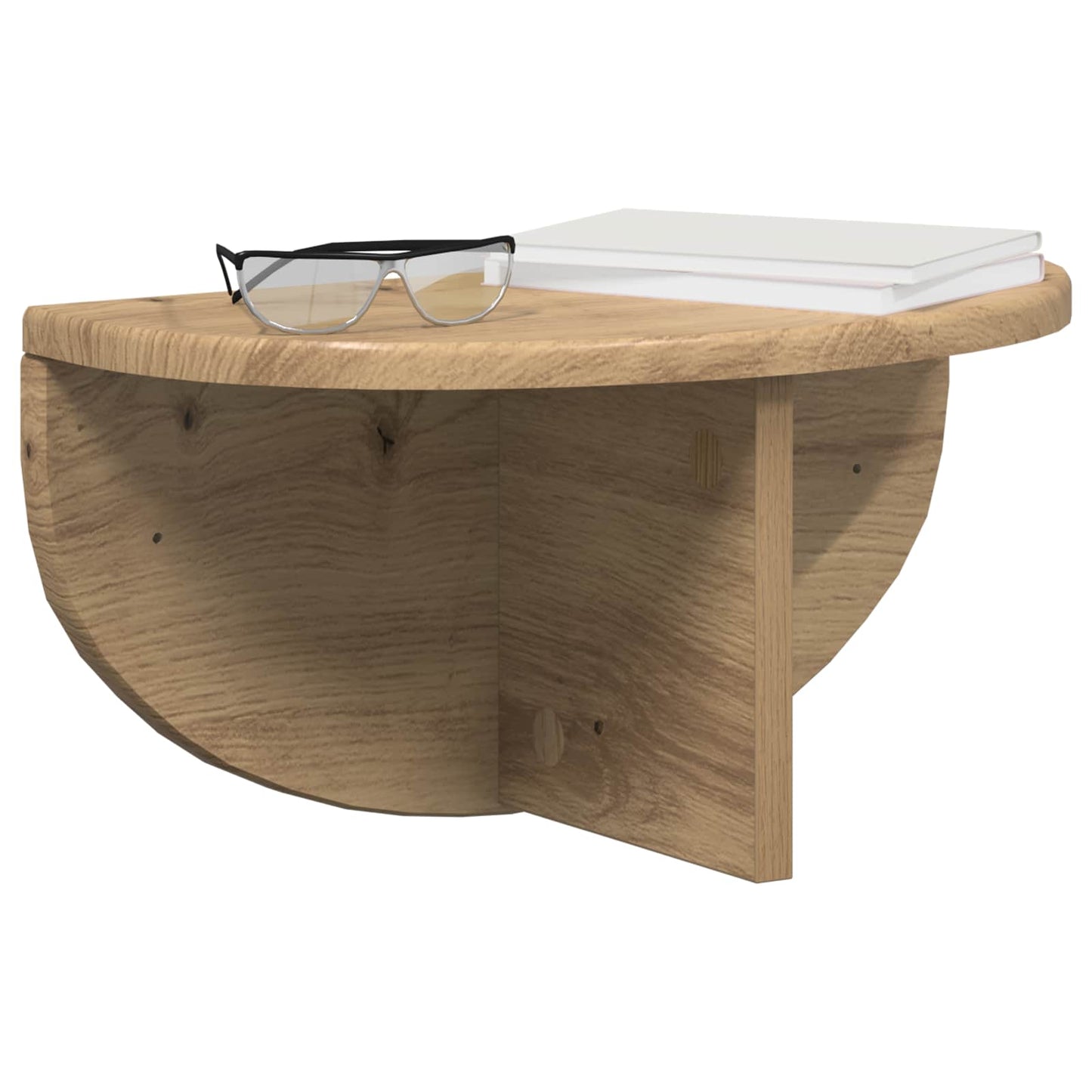 Wandplank Artisan Eiken 38 x 19 x 19 cm Bewerkt hout is nu te koop bij PeponiXL, paradijselijk wonen!