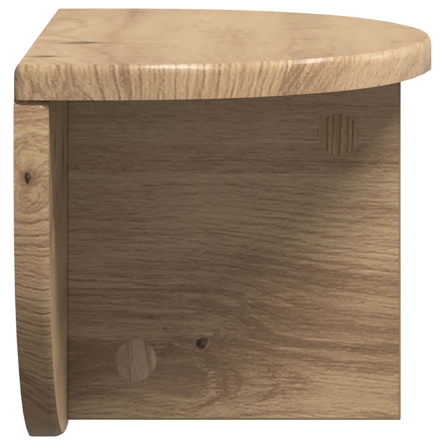 Wandplank Artisan Eiken 38 x 19 x 19 cm Bewerkt hout is nu te koop bij PeponiXL, paradijselijk wonen!