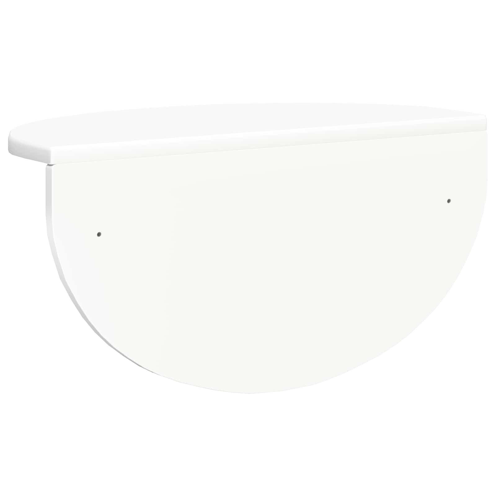 Wandplank Wandgemonteerd Wit 48 x 24 x 24 cm Bewerkt hout is nu te koop bij PeponiXL, paradijselijk wonen!