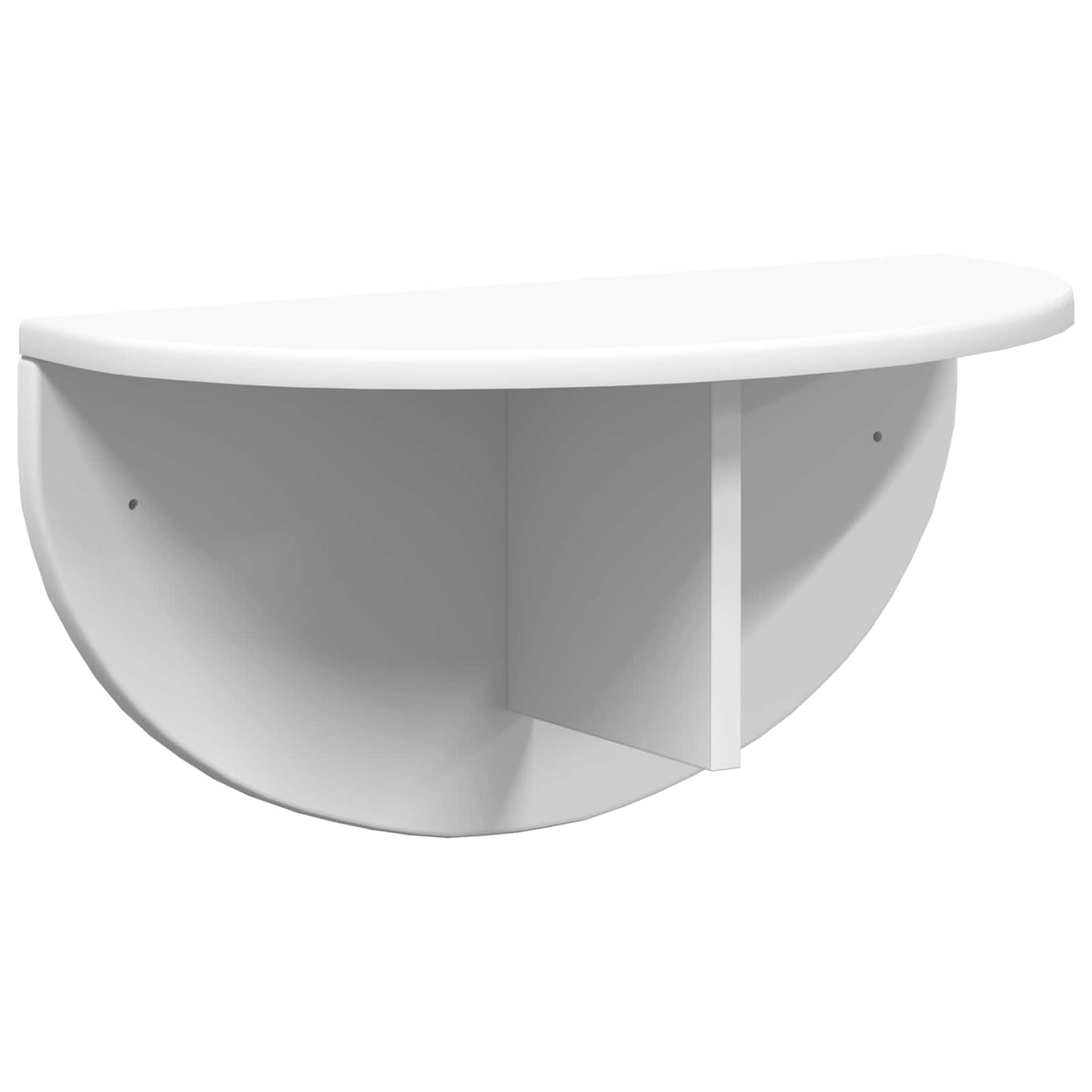 Wandplank Wandgemonteerd 2 pcs Wit 48 x 24 x 24 cm Bewerkt hout is nu te koop bij PeponiXL, paradijselijk wonen!