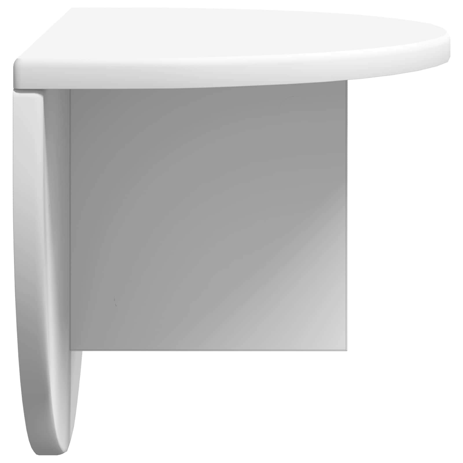 Wandplank Wandgemonteerd 2 pcs Wit 48 x 24 x 24 cm Bewerkt hout is nu te koop bij PeponiXL, paradijselijk wonen!