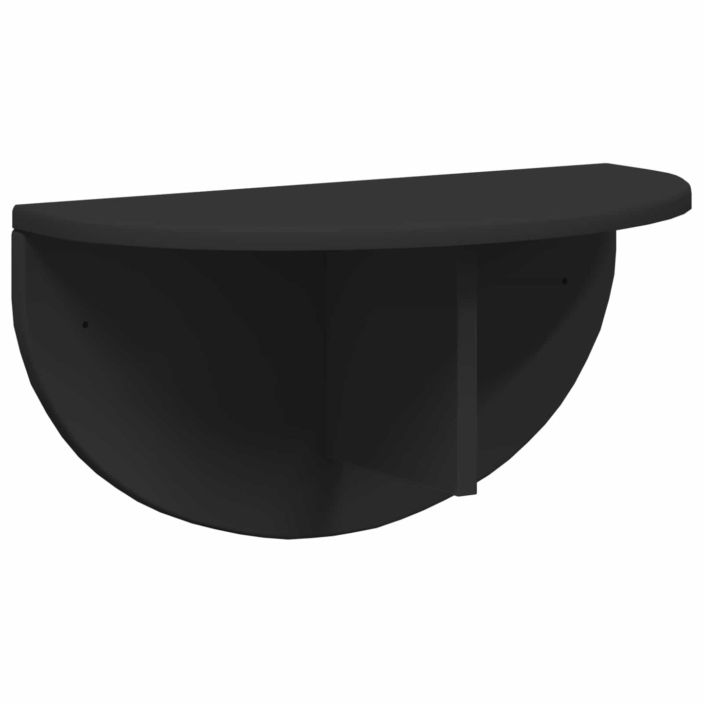 Wandplank 2 pcs Zwart 48 x 24 x 24 cm Bewerkt hout is nu te koop bij PeponiXL, paradijselijk wonen!