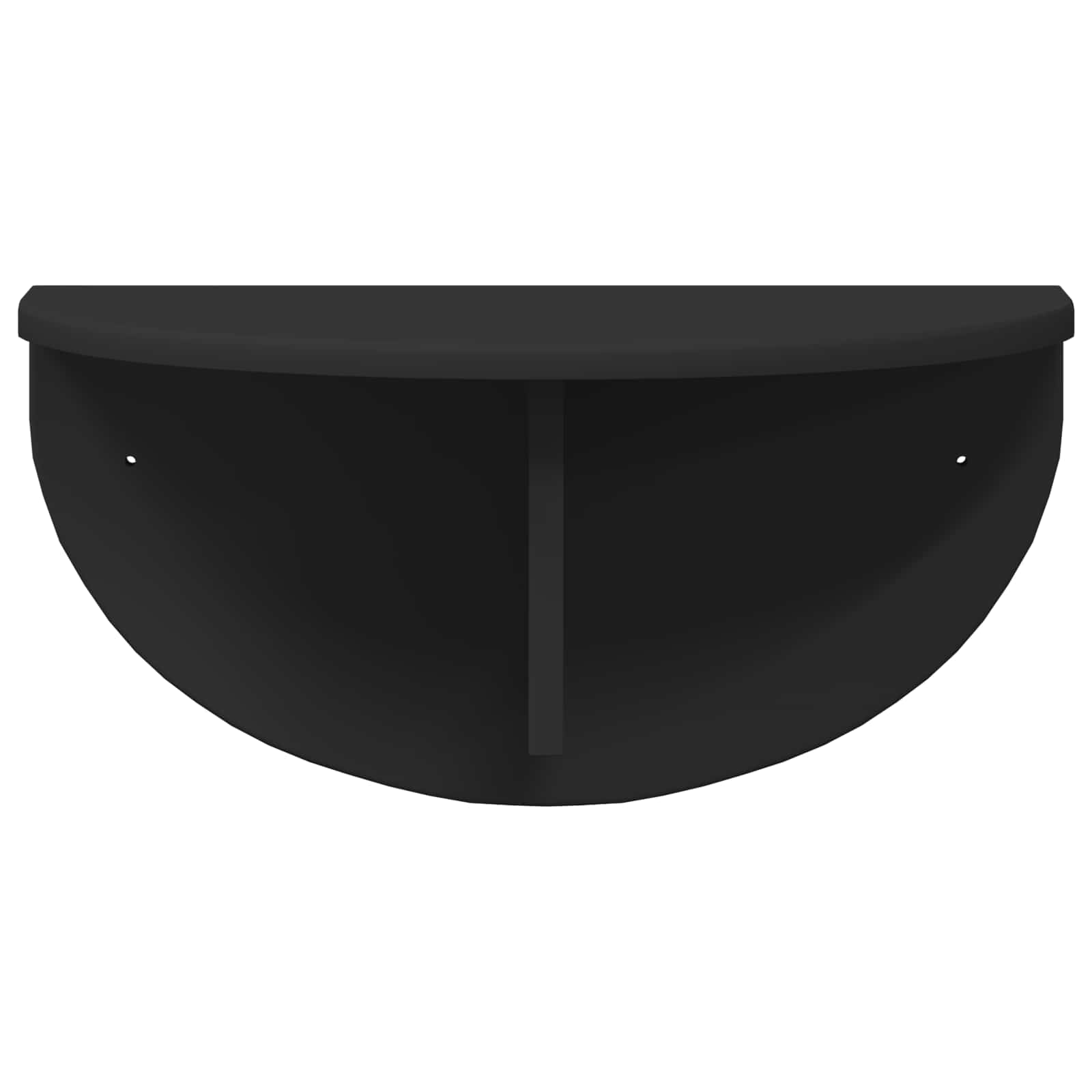 Wandplank 2 pcs Zwart 48 x 24 x 24 cm Bewerkt hout is nu te koop bij PeponiXL, paradijselijk wonen!
