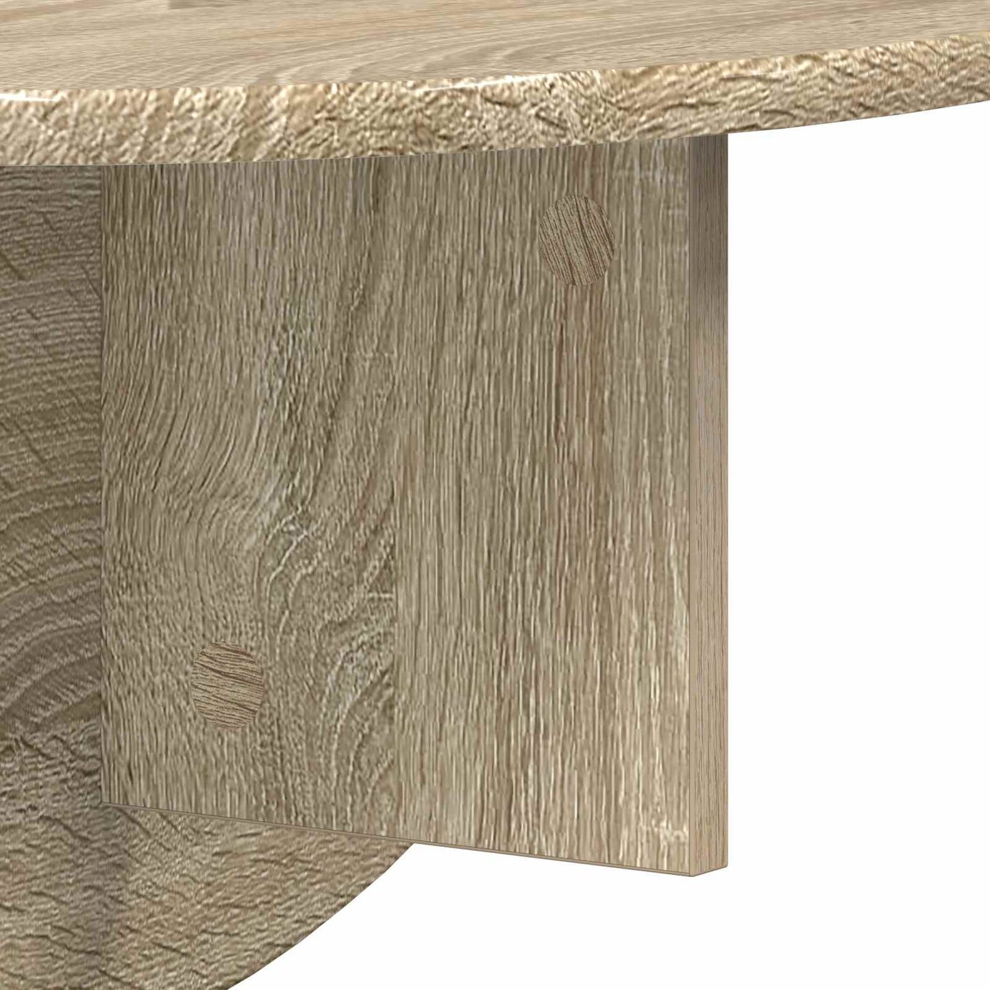 Wandplank 2 pcs Sonoma Eiken 48 x 24 x 24 cm Bewerkt hout is nu te koop bij PeponiXL, paradijselijk wonen!