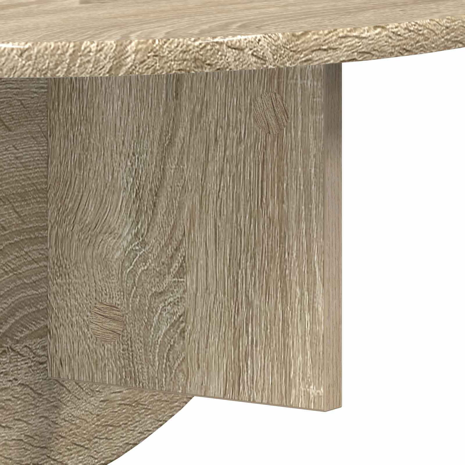 Wandplank 2 pcs Sonoma Eiken 48 x 24 x 24 cm Bewerkt hout is nu te koop bij PeponiXL, paradijselijk wonen!