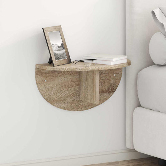 Wandplank 2 pcs Sonoma Eiken 48 x 24 x 24 cm Bewerkt hout is nu te koop bij PeponiXL, paradijselijk wonen!