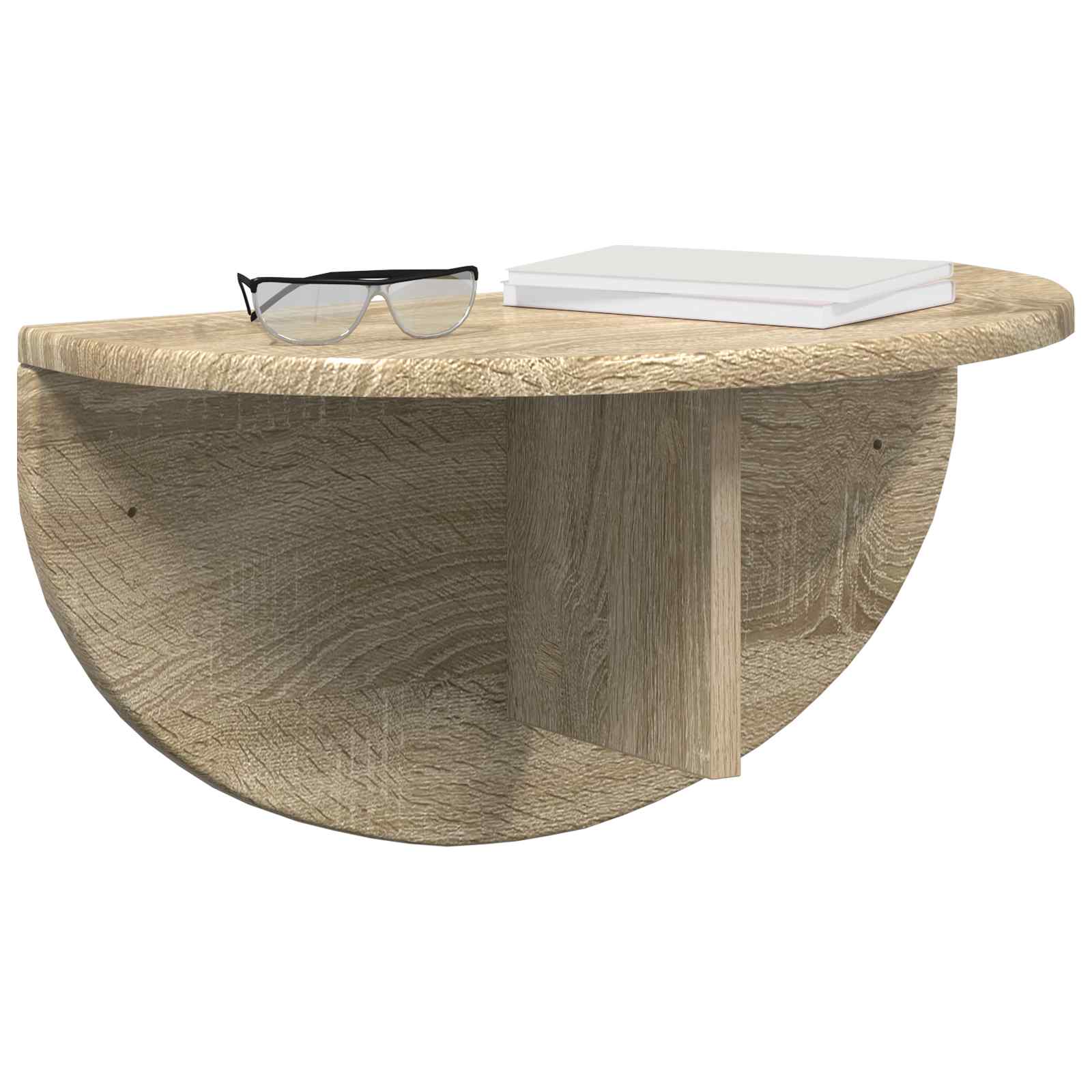 Wandplank 2 pcs Sonoma Eiken 48 x 24 x 24 cm Bewerkt hout is nu te koop bij PeponiXL, paradijselijk wonen!