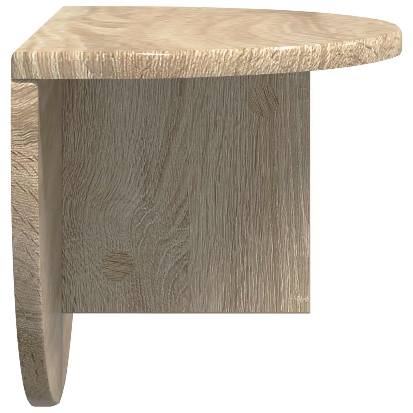 Wandplank 2 pcs Sonoma Eiken 48 x 24 x 24 cm Bewerkt hout is nu te koop bij PeponiXL, paradijselijk wonen!