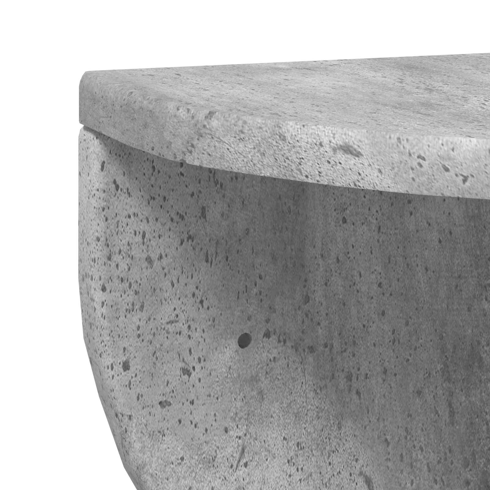 Wandplank Beton Grijs 48 x 24 x 24 cm Bewerkt hout is nu te koop bij PeponiXL, paradijselijk wonen!