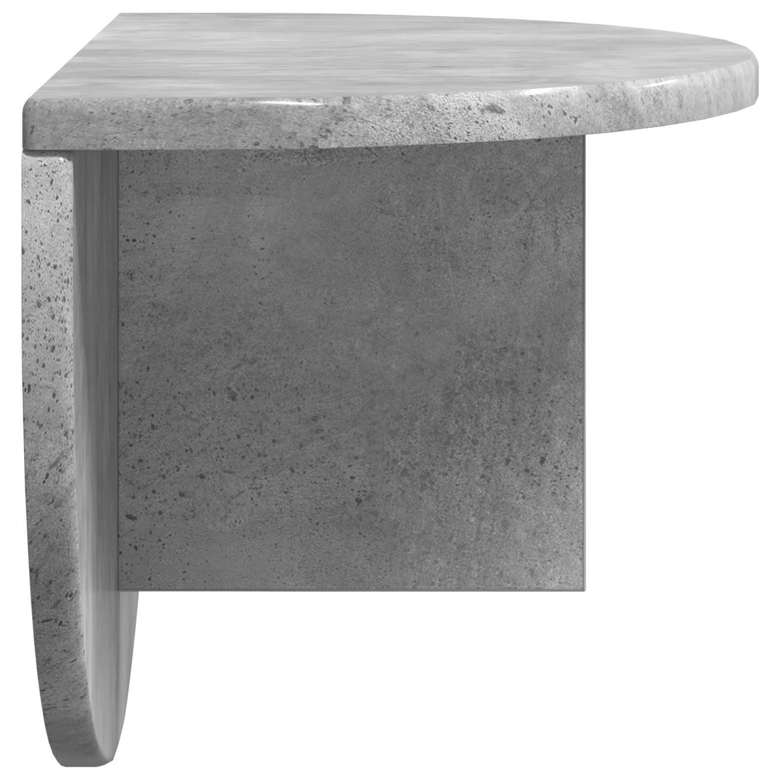 Wandplank Beton Grijs 48 x 24 x 24 cm Bewerkt hout is nu te koop bij PeponiXL, paradijselijk wonen!