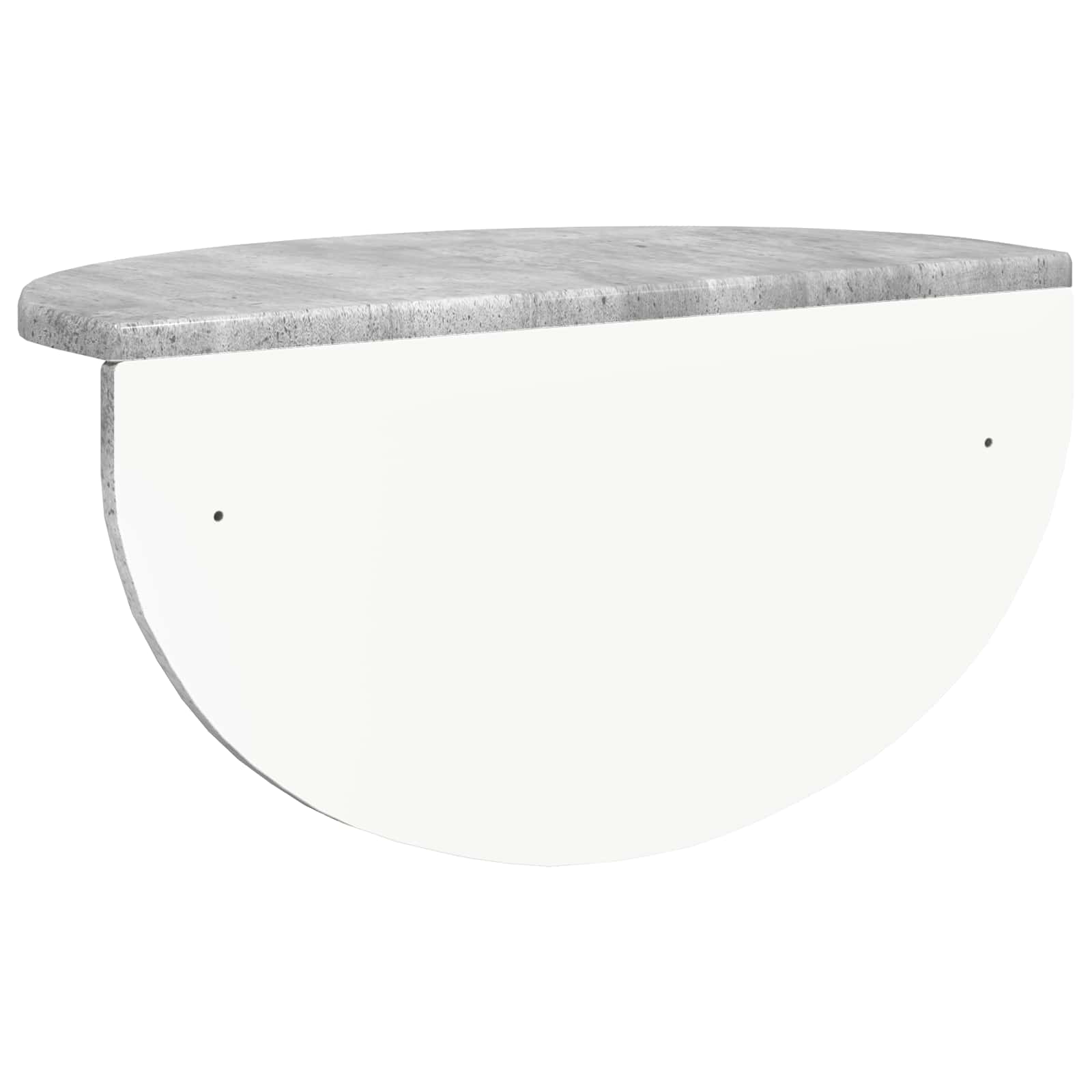 Wandplank 2 pcs Beton Grijs 48 x 24 x 24 cm Bewerkt hout is nu te koop bij PeponiXL, paradijselijk wonen!