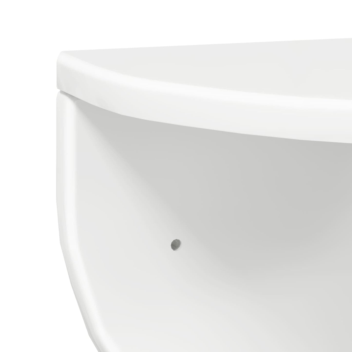 Wandplank 2 pcs Hoogglans wit 48 x 24 x 24 cm Bewerkt hout is nu te koop bij PeponiXL, paradijselijk wonen!