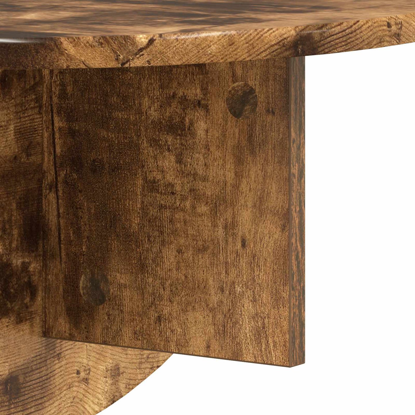 Wandplank Gerookt eiken 48 x 24 x 24 cm Bewerkt hout is nu te koop bij PeponiXL, paradijselijk wonen!