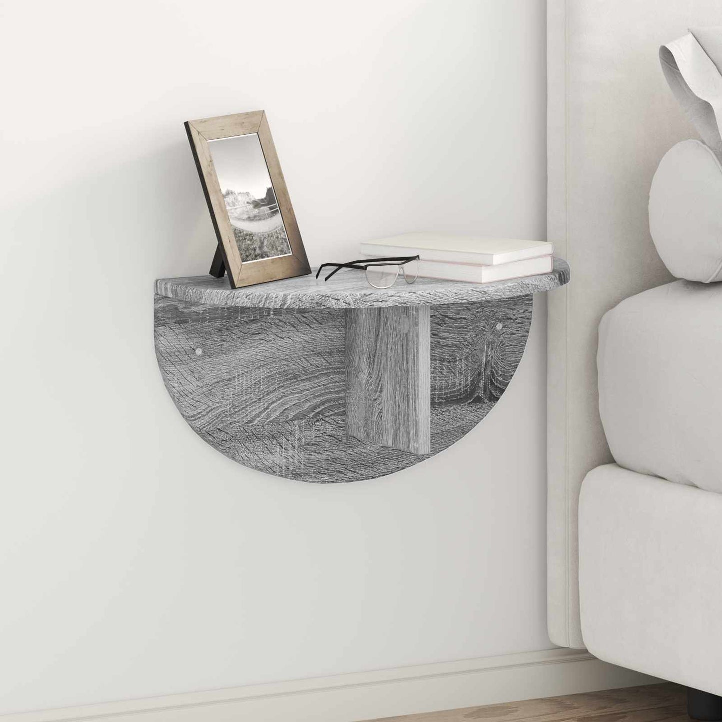 Wandplank Grijs Sonoma 48 x 24 x 24 cm Bewerkt hout is nu te koop bij PeponiXL, paradijselijk wonen!