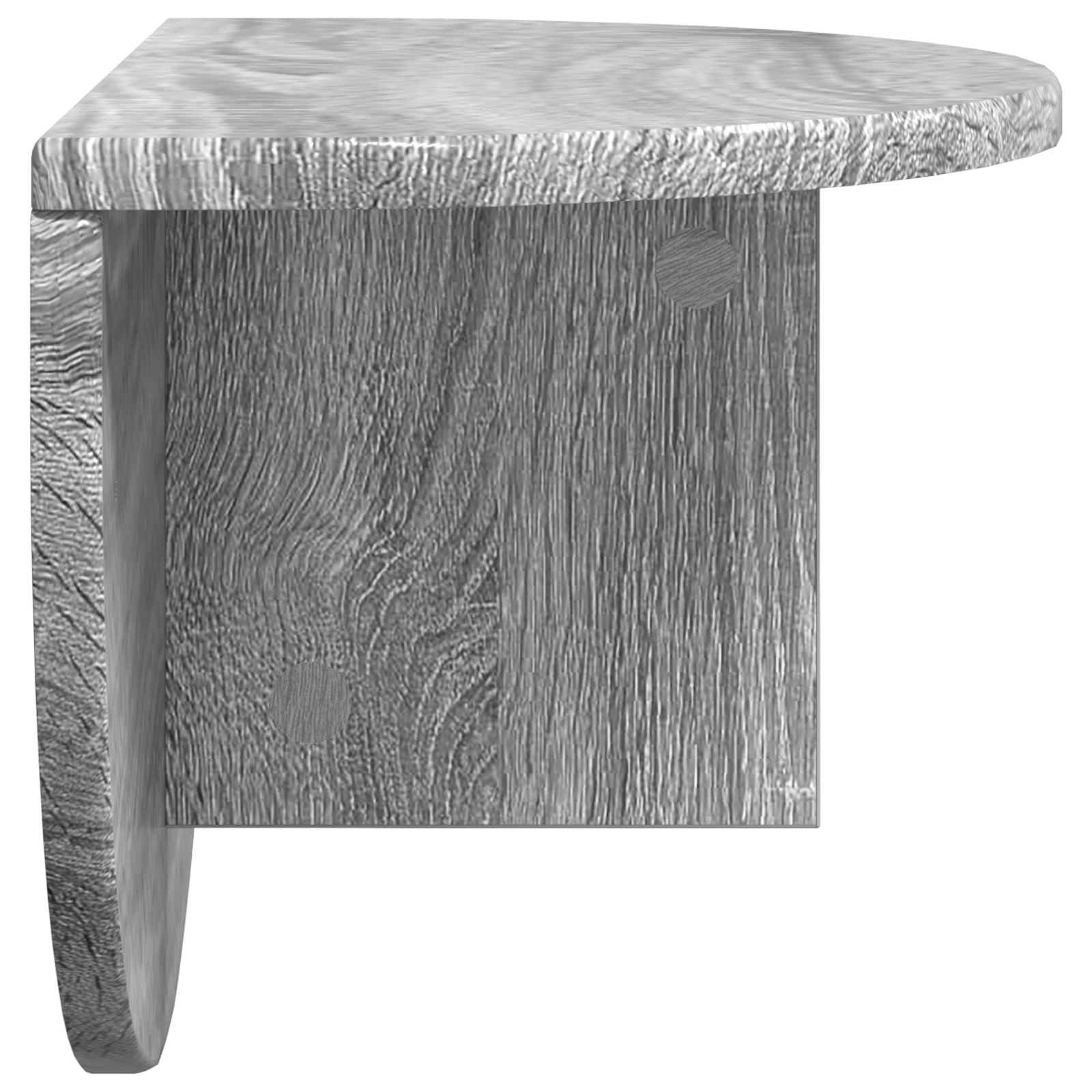 Wandplank Grijs Sonoma 48 x 24 x 24 cm Bewerkt hout is nu te koop bij PeponiXL, paradijselijk wonen!