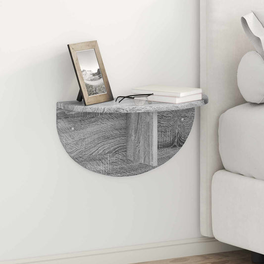 Wandplank 2 pcs Grijs Sonoma 48 x 24 x 24 cm Bewerkt hout is nu te koop bij PeponiXL, paradijselijk wonen!