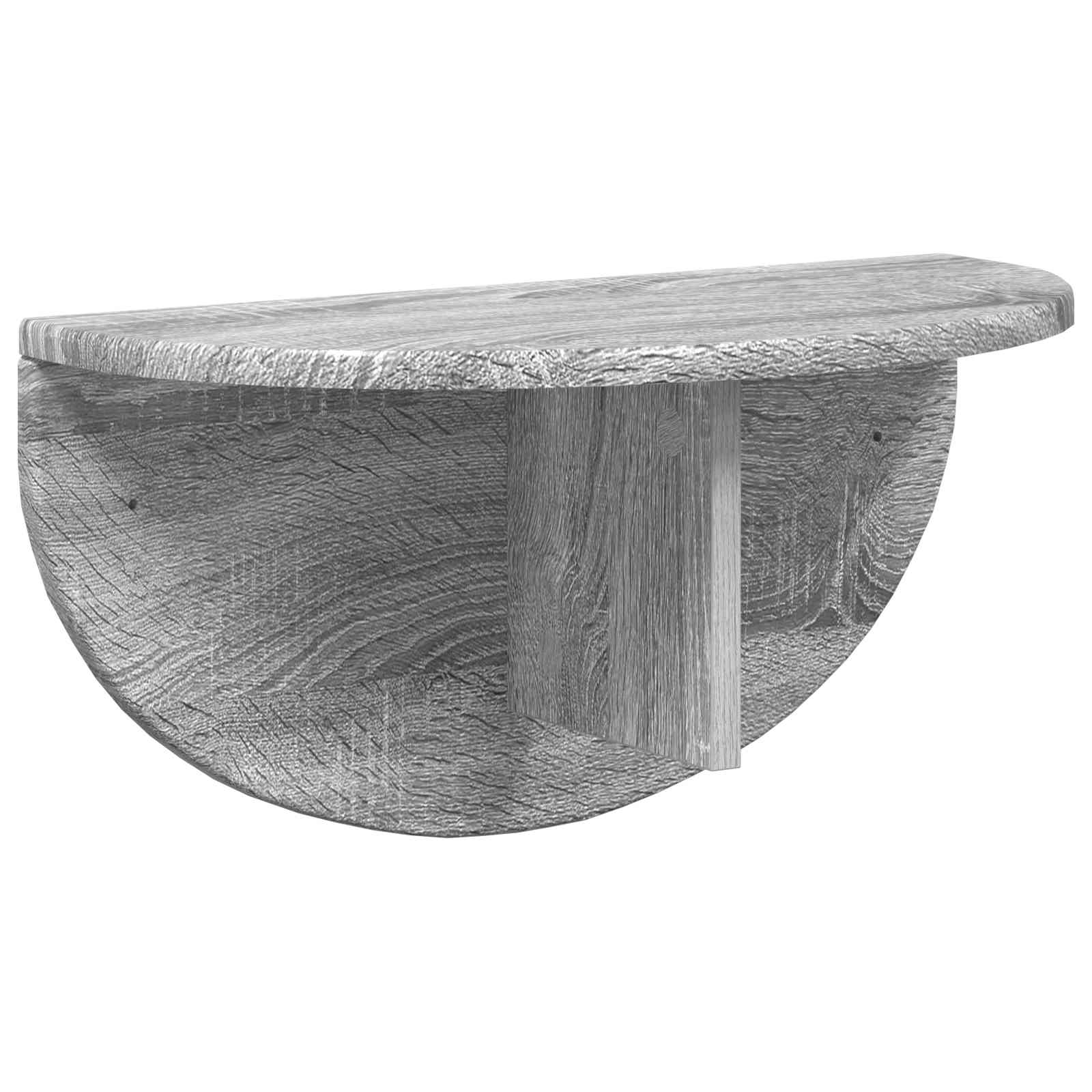 Wandplank 2 pcs Grijs Sonoma 48 x 24 x 24 cm Bewerkt hout is nu te koop bij PeponiXL, paradijselijk wonen!