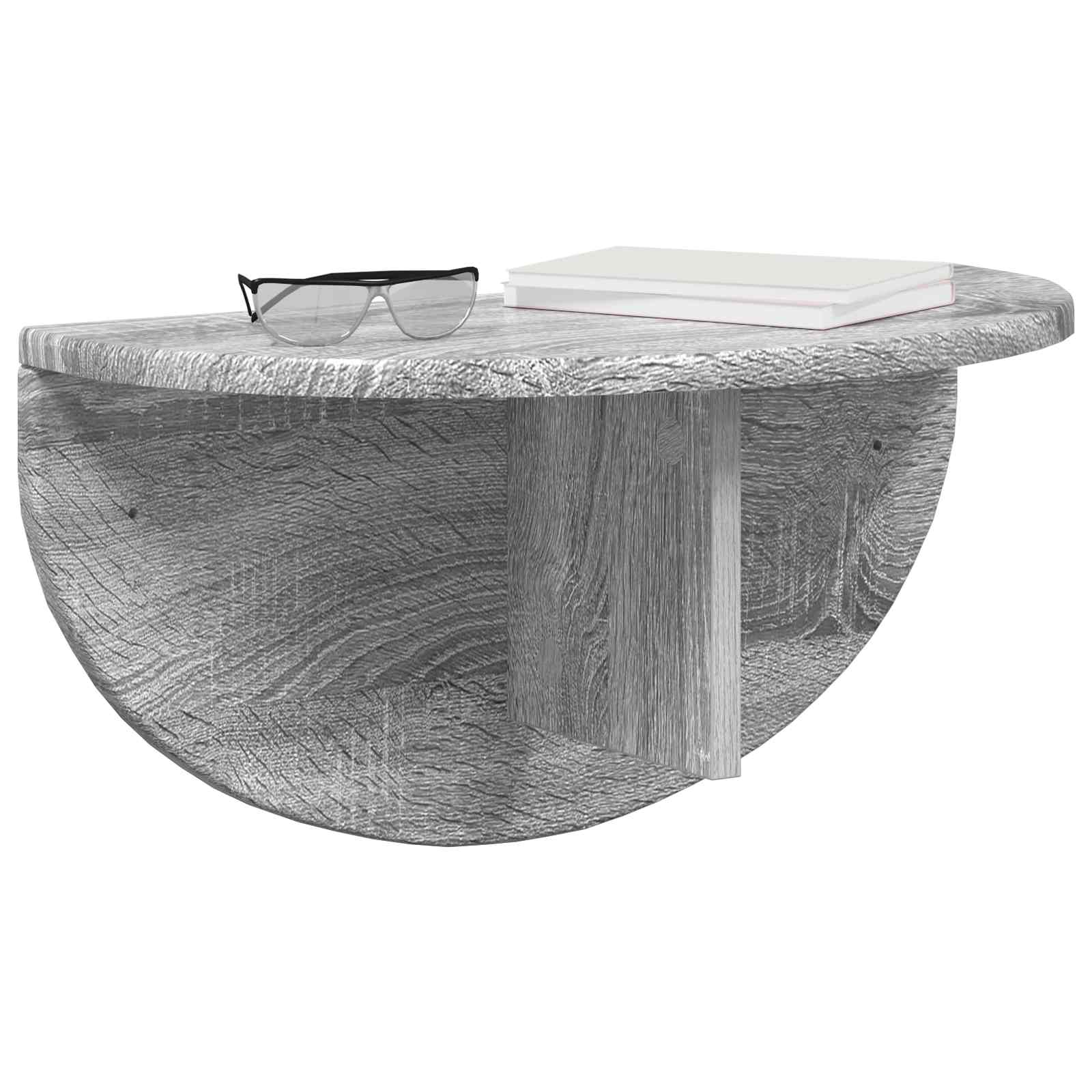 Wandplank 2 pcs Grijs Sonoma 48 x 24 x 24 cm Bewerkt hout is nu te koop bij PeponiXL, paradijselijk wonen!