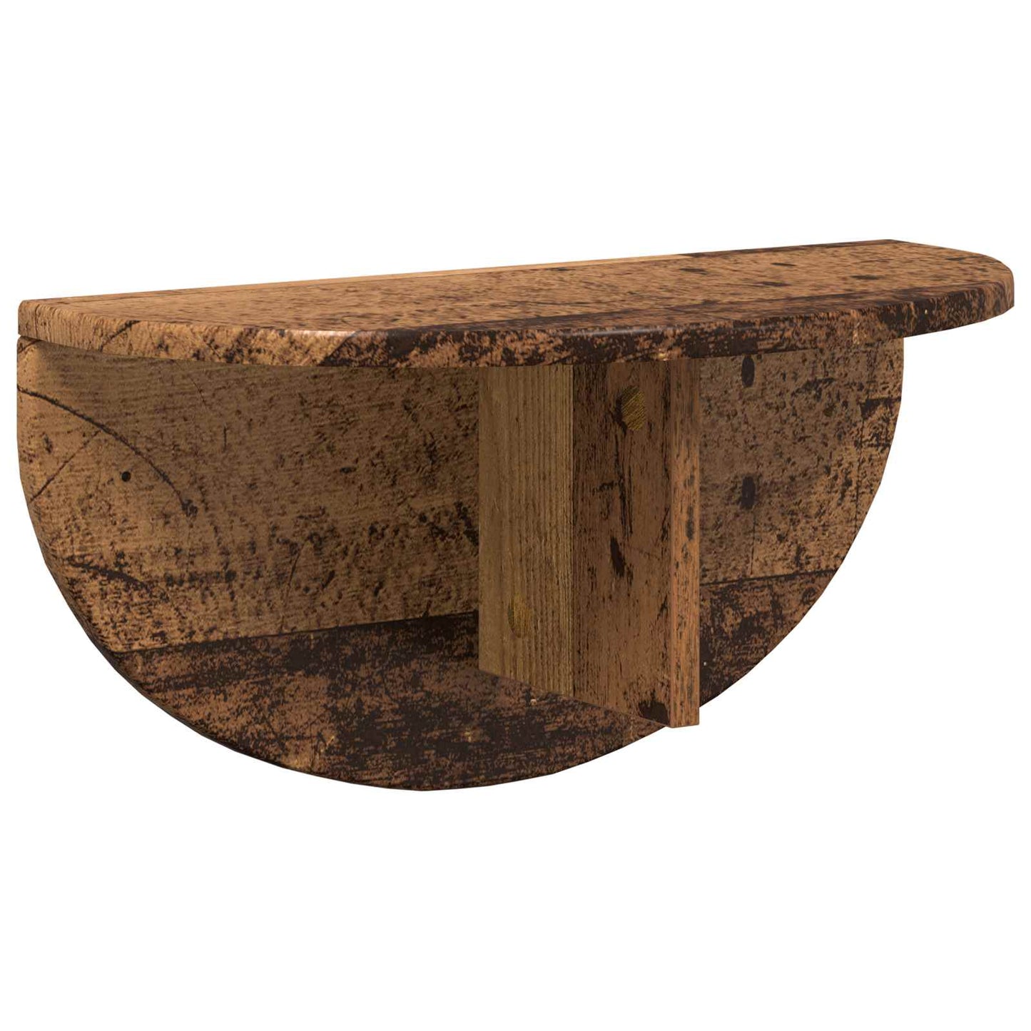 Wandplank 2 pcs Oudhout 48 x 24 x 24 cm Bewerkt hout is nu te koop bij PeponiXL, paradijselijk wonen!