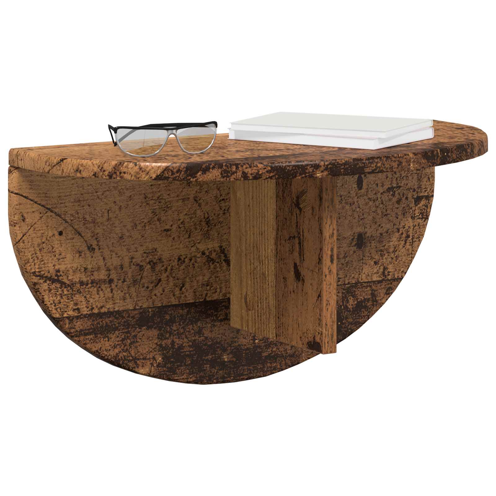 Wandplank 2 pcs Oudhout 48 x 24 x 24 cm Bewerkt hout is nu te koop bij PeponiXL, paradijselijk wonen!
