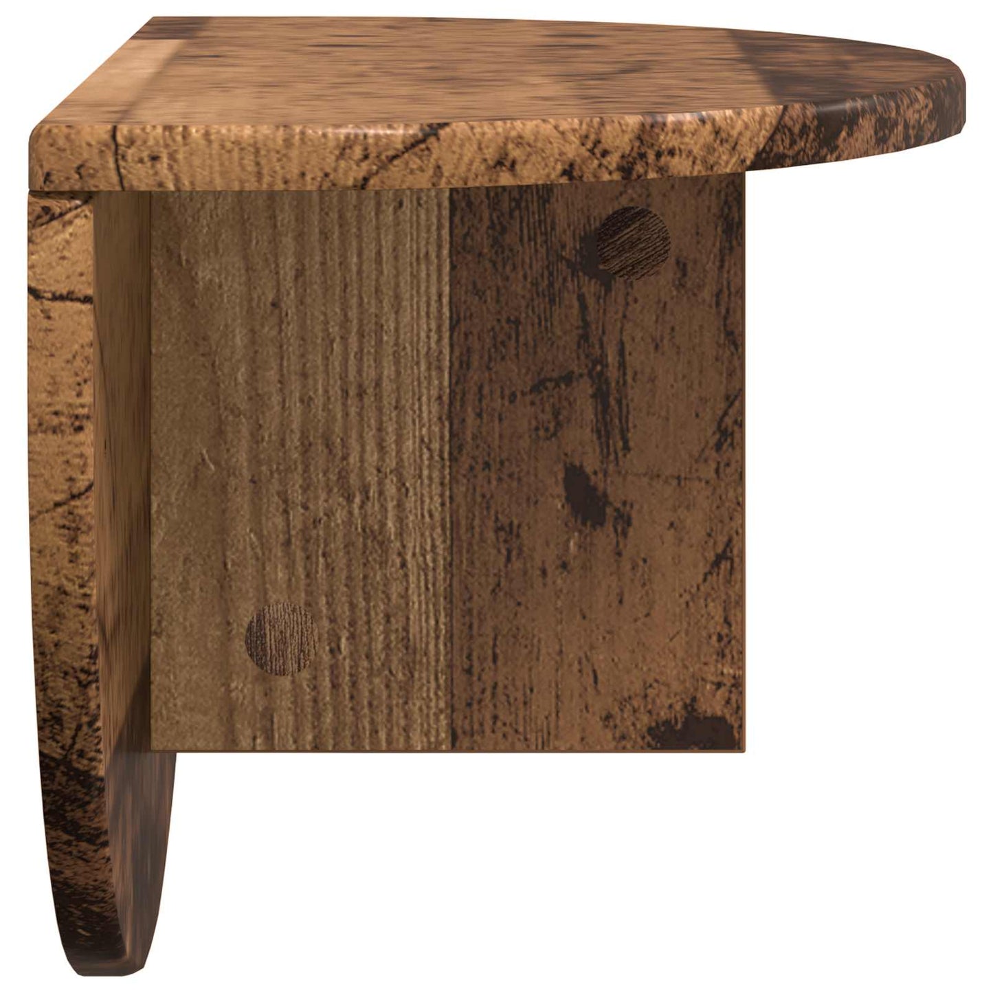 Wandplank 2 pcs Oudhout 48 x 24 x 24 cm Bewerkt hout is nu te koop bij PeponiXL, paradijselijk wonen!