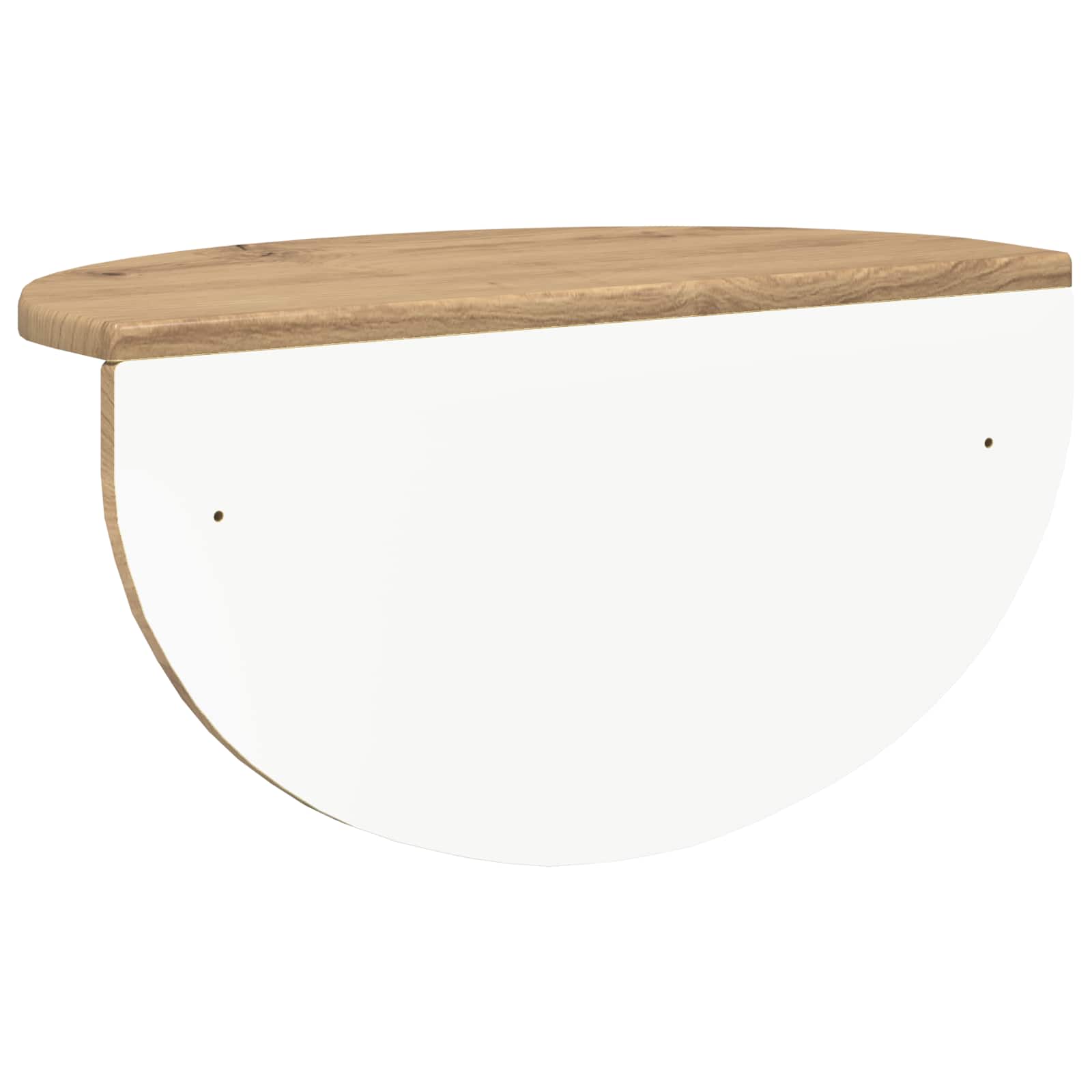 Wandplank Artisan Eiken 48 x 24 x 24 cm Bewerkt hout is nu te koop bij PeponiXL, paradijselijk wonen!