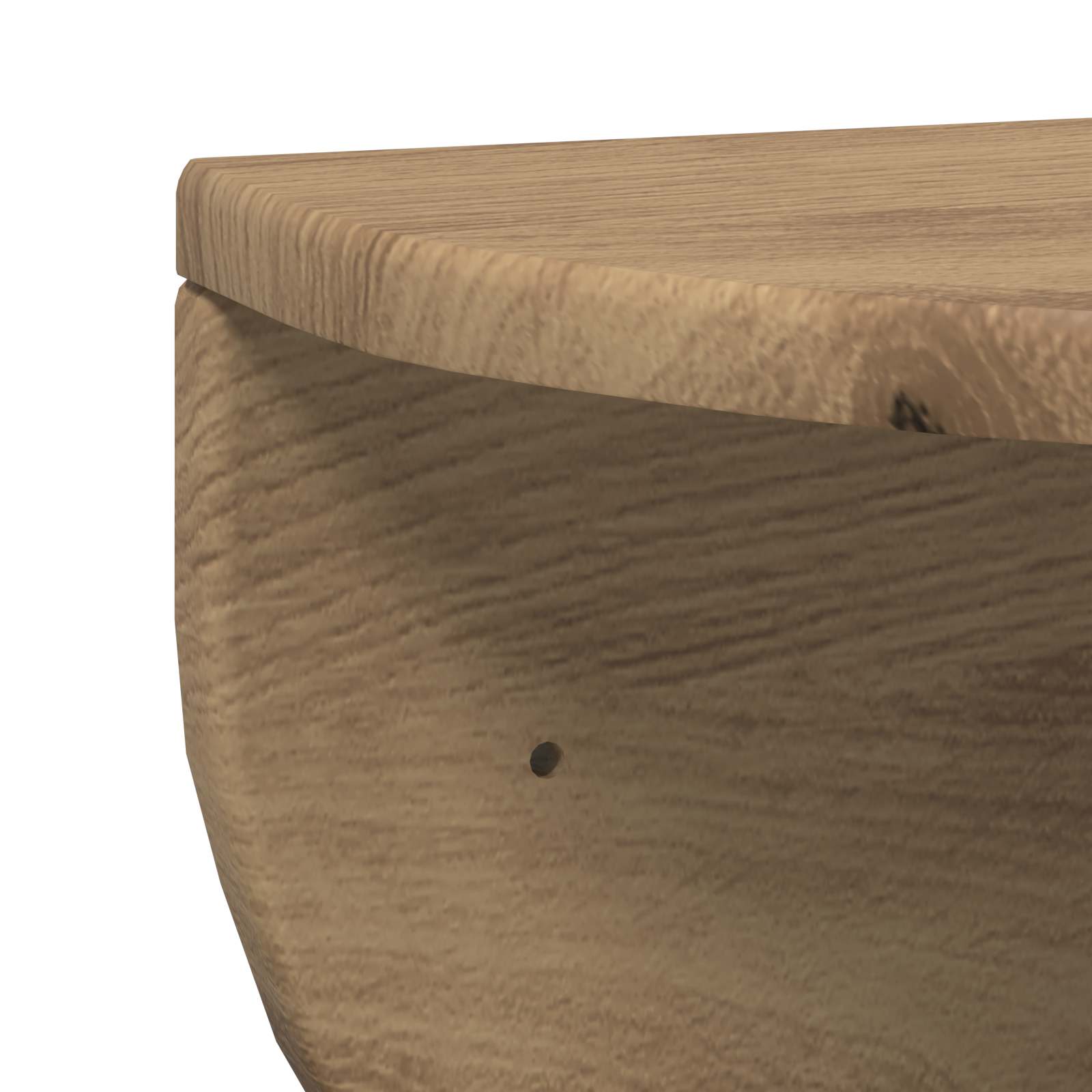 Wandplank 2 pcs Artisan Eiken 48 x 24 x 24 cm Bewerkt hout is nu te koop bij PeponiXL, paradijselijk wonen!