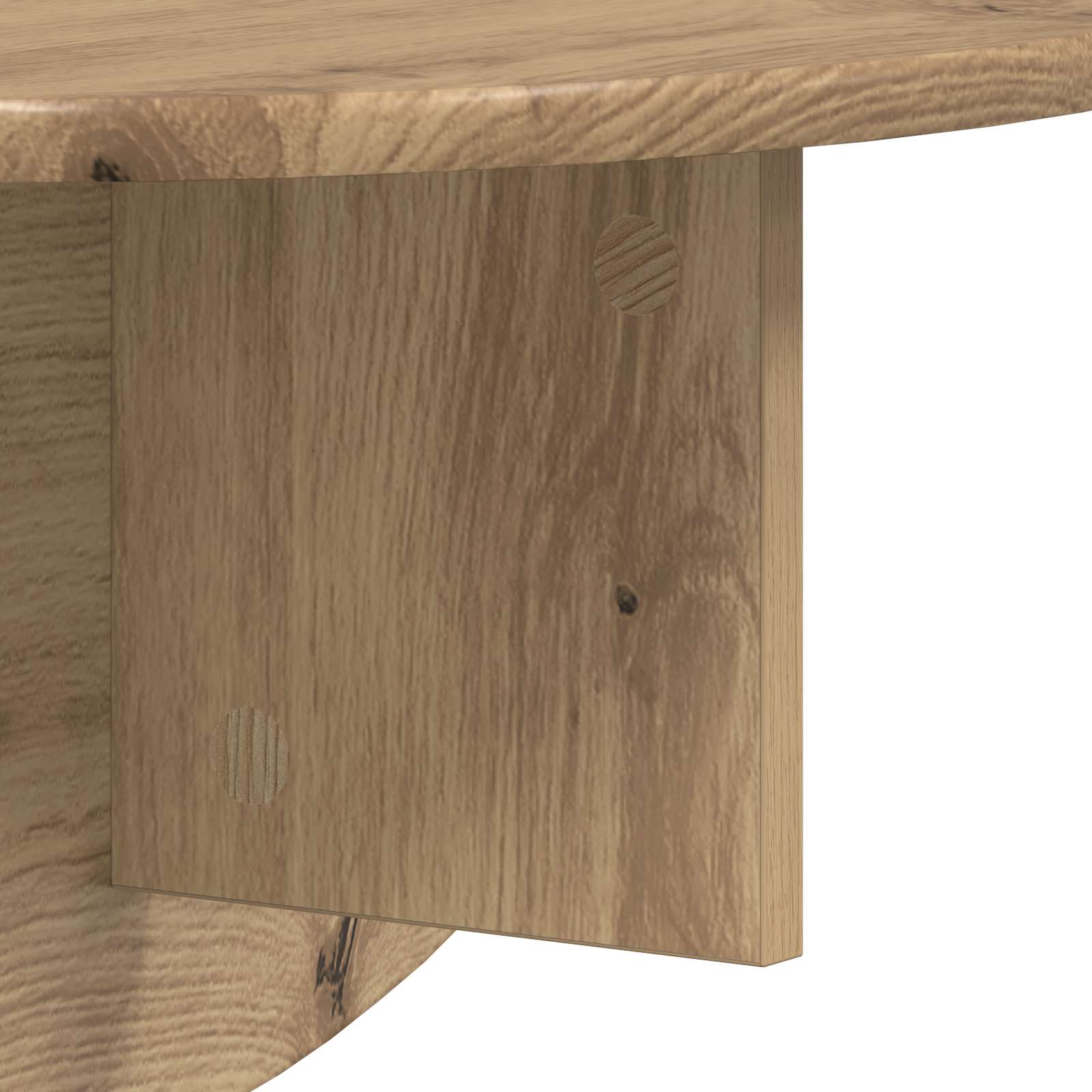Wandplank 2 pcs Artisan Eiken 48 x 24 x 24 cm Bewerkt hout is nu te koop bij PeponiXL, paradijselijk wonen!