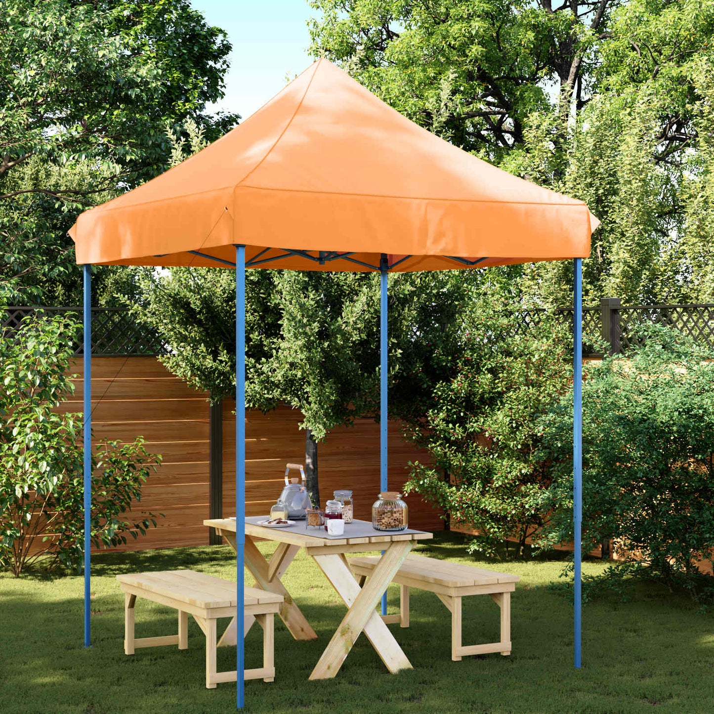 Partytent Oranje 200 x 200 x 306 cm Oxford Stof is nu te koop bij PeponiXL, paradijselijk wonen!