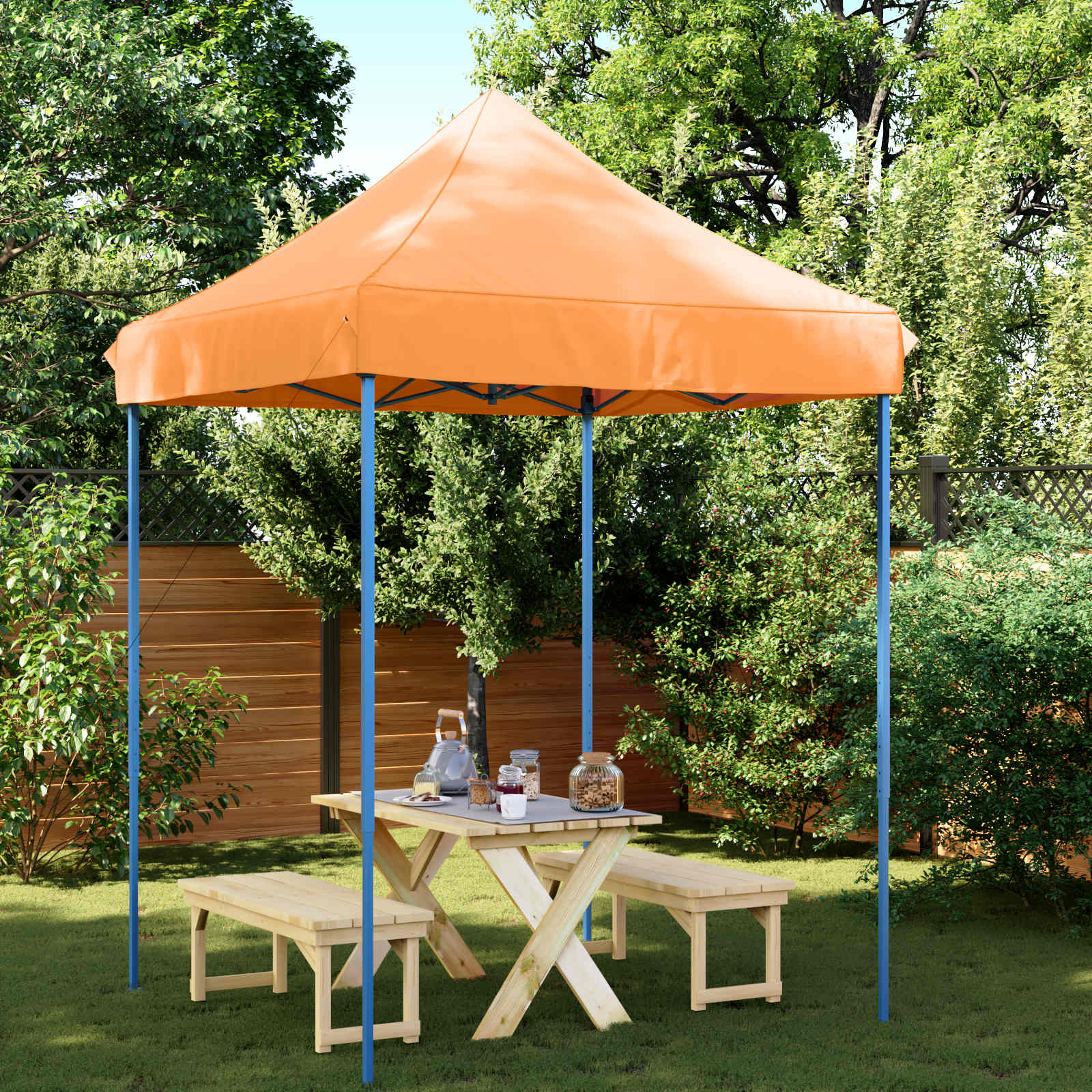 Partytent Oranje 200 x 200 x 306 cm Oxford Stof is nu te koop bij PeponiXL, paradijselijk wonen!