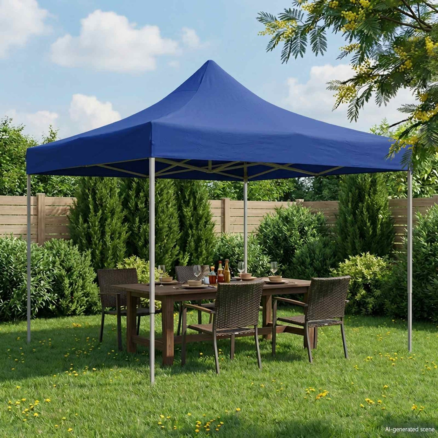 Partytent Blauw 291 x 291 x 315 cm Oxford Stof is nu te koop bij PeponiXL, paradijselijk wonen!