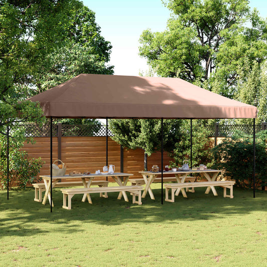 Partytent Bruin 292 x 580 x 315 cm Oxford Stof is nu te koop bij PeponiXL, paradijselijk wonen!