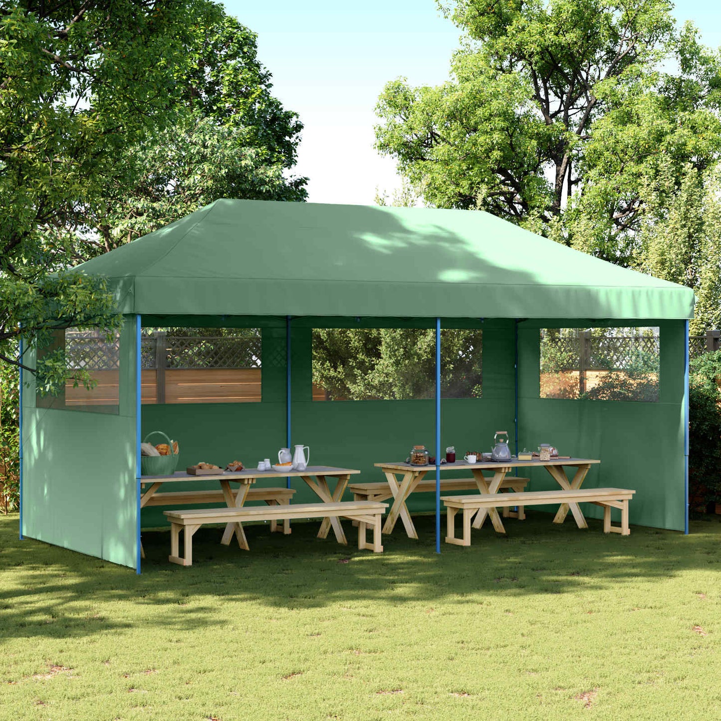 Partytent Groen 292 x 580 x 315 cm Oxford Stof is nu te koop bij PeponiXL, paradijselijk wonen!