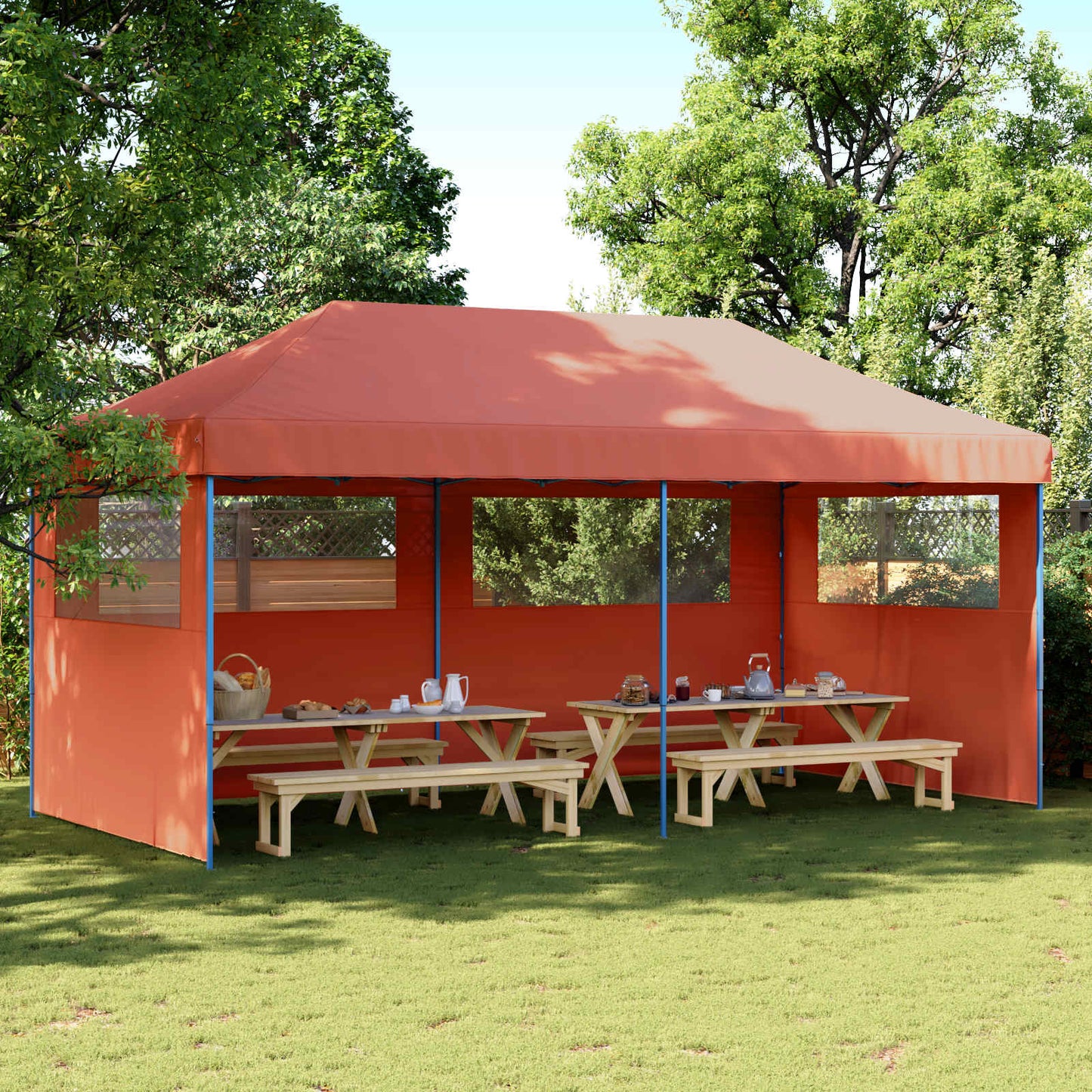 Partytent Terracotta 292 x 580 x 315 cm Oxford Stof is nu te koop bij PeponiXL, paradijselijk wonen!