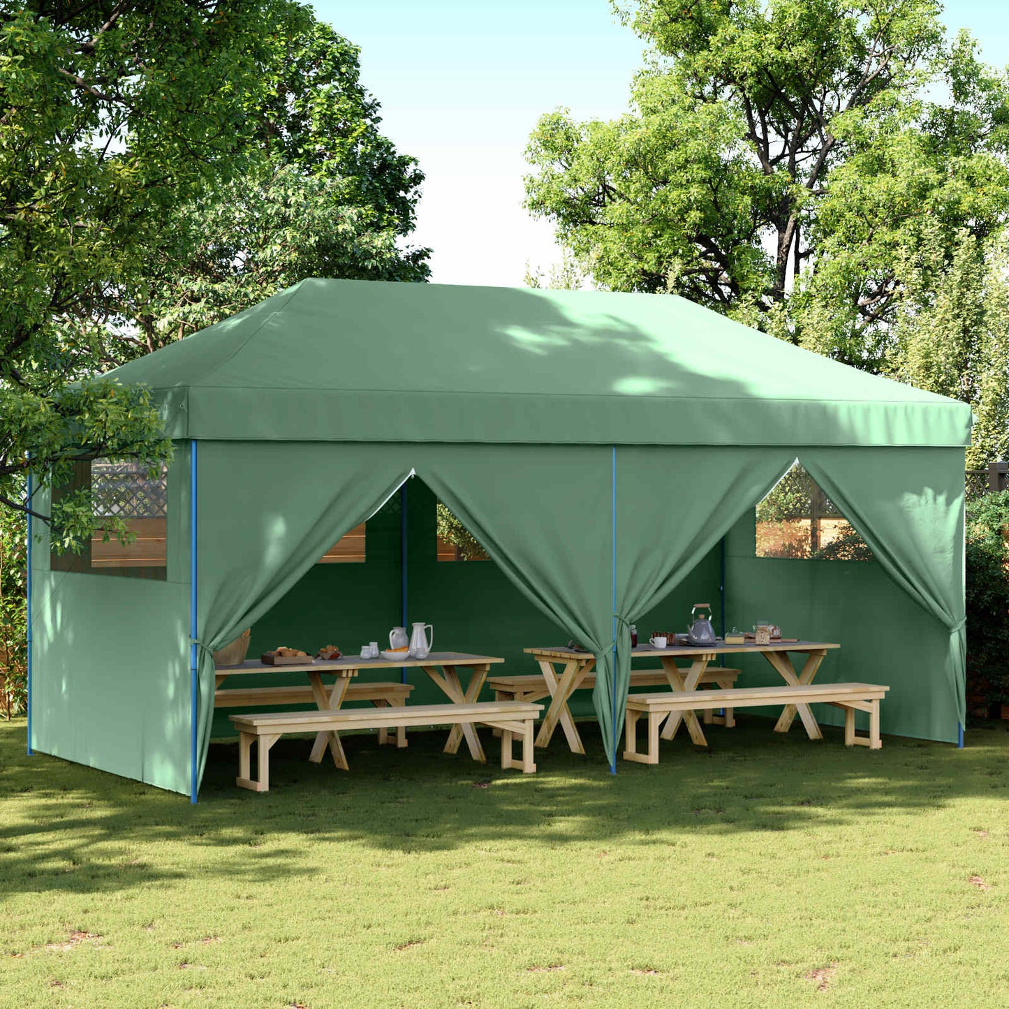 Partytent Groen 292 x 580 x 315 cm Oxford Stof is nu te koop bij PeponiXL, paradijselijk wonen!