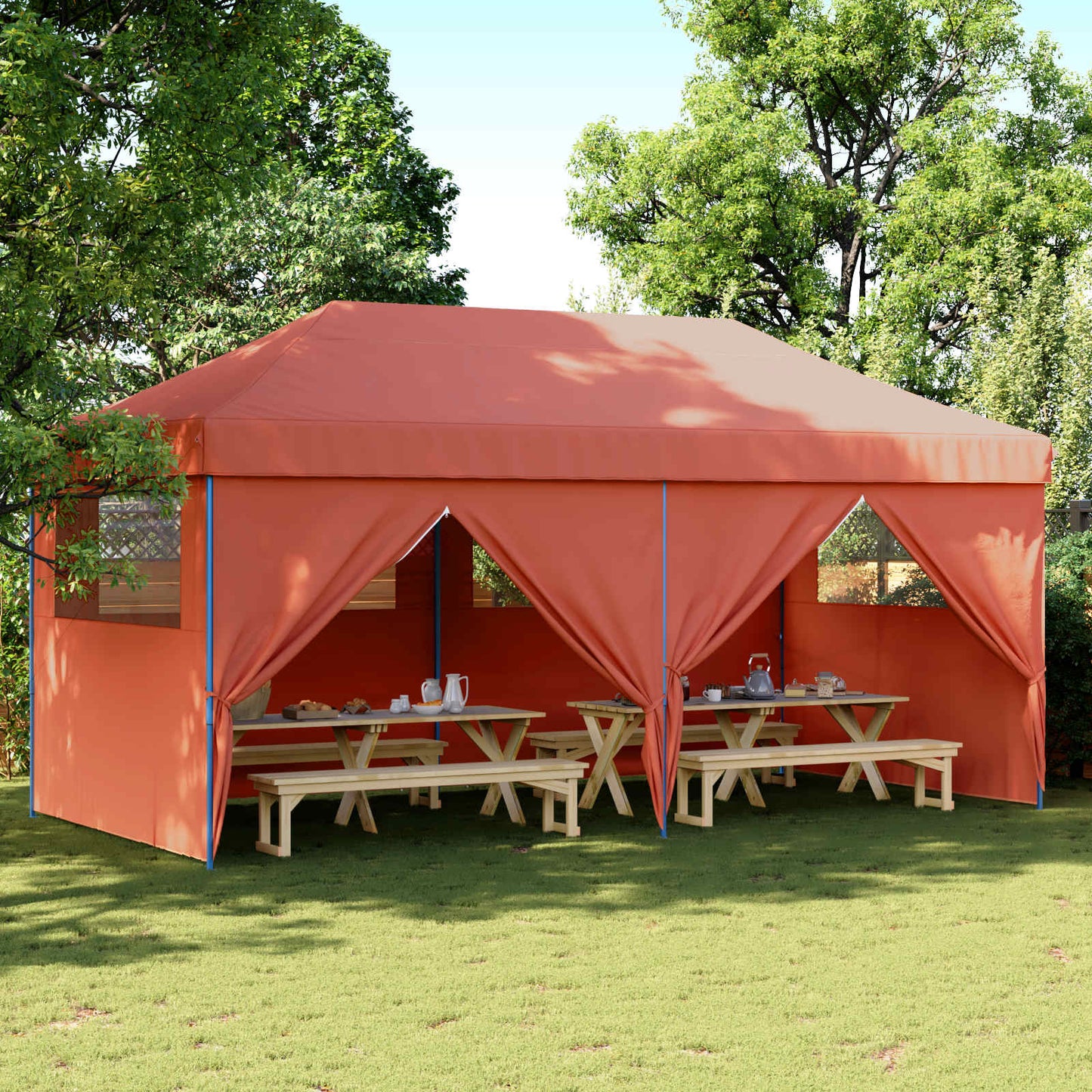 Partytent Terracotta 292 x 580 x 315 cm Oxford Stof is nu te koop bij PeponiXL, paradijselijk wonen!