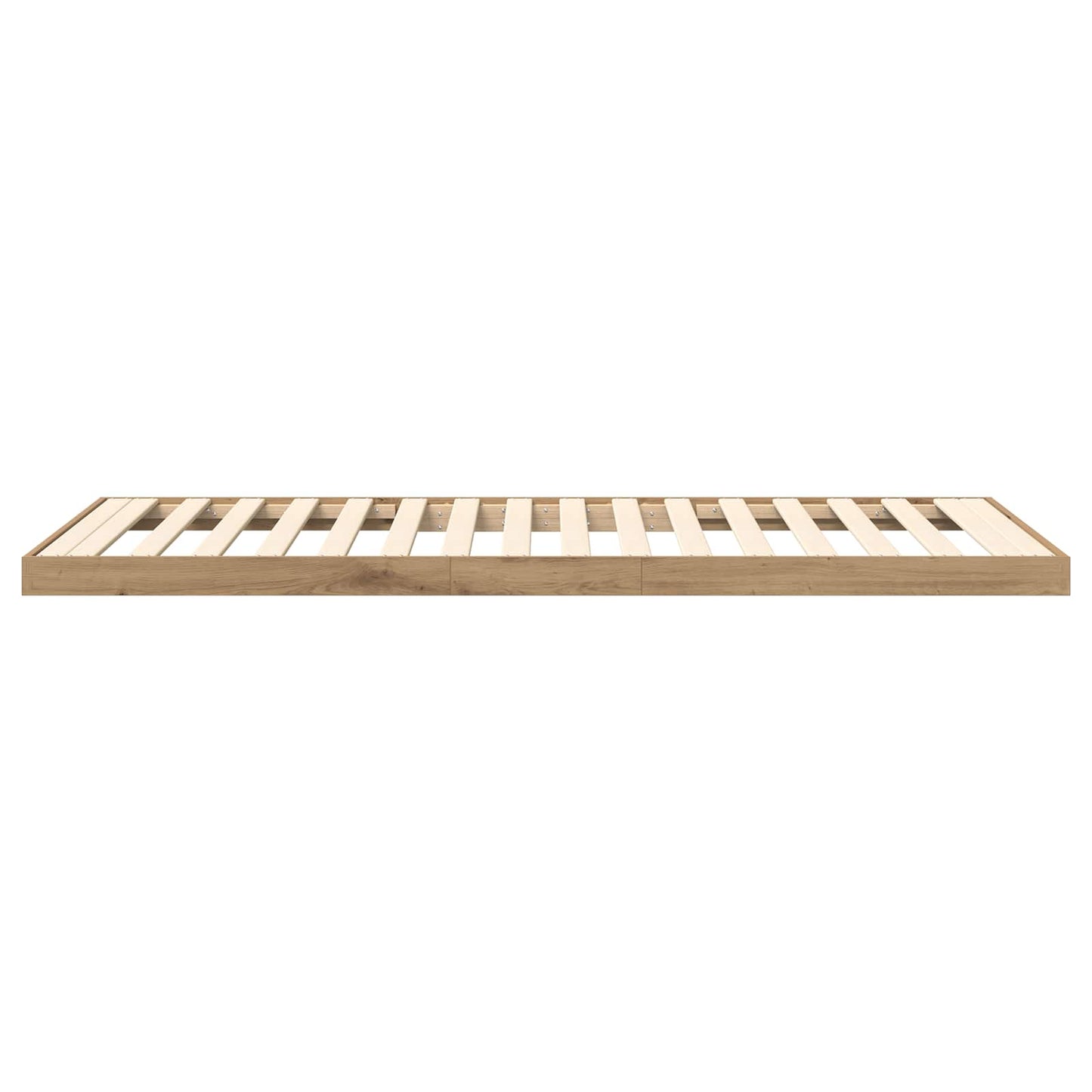 Vloer bedframe Artisan Eiken 75 x 190 cm Bewerkt hout is nu te koop bij PeponiXL, paradijselijk wonen!
