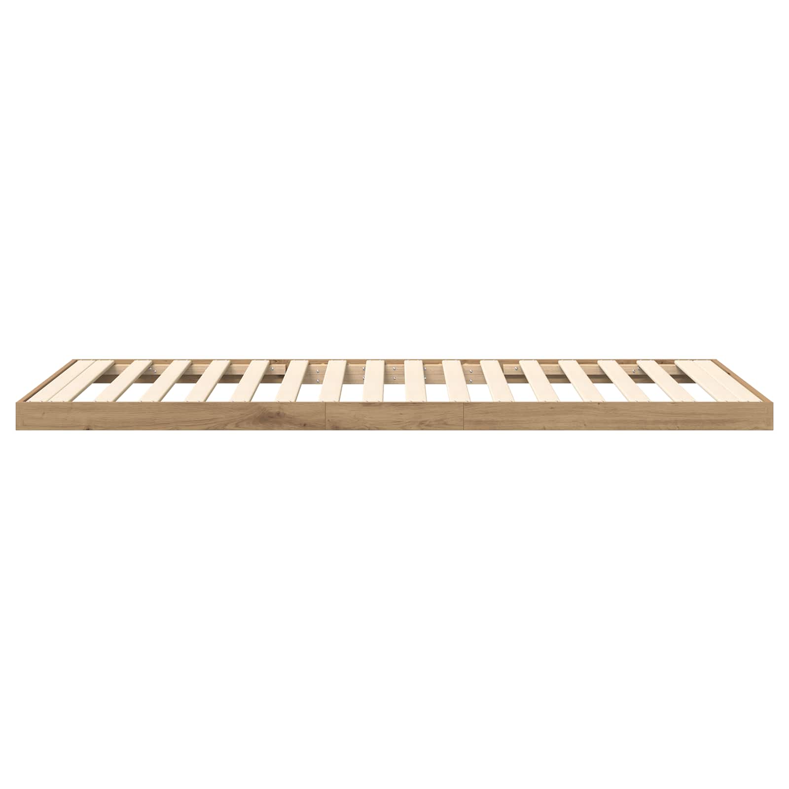 Vloer bedframe Artisan Eiken 75 x 190 cm Bewerkt hout is nu te koop bij PeponiXL, paradijselijk wonen!