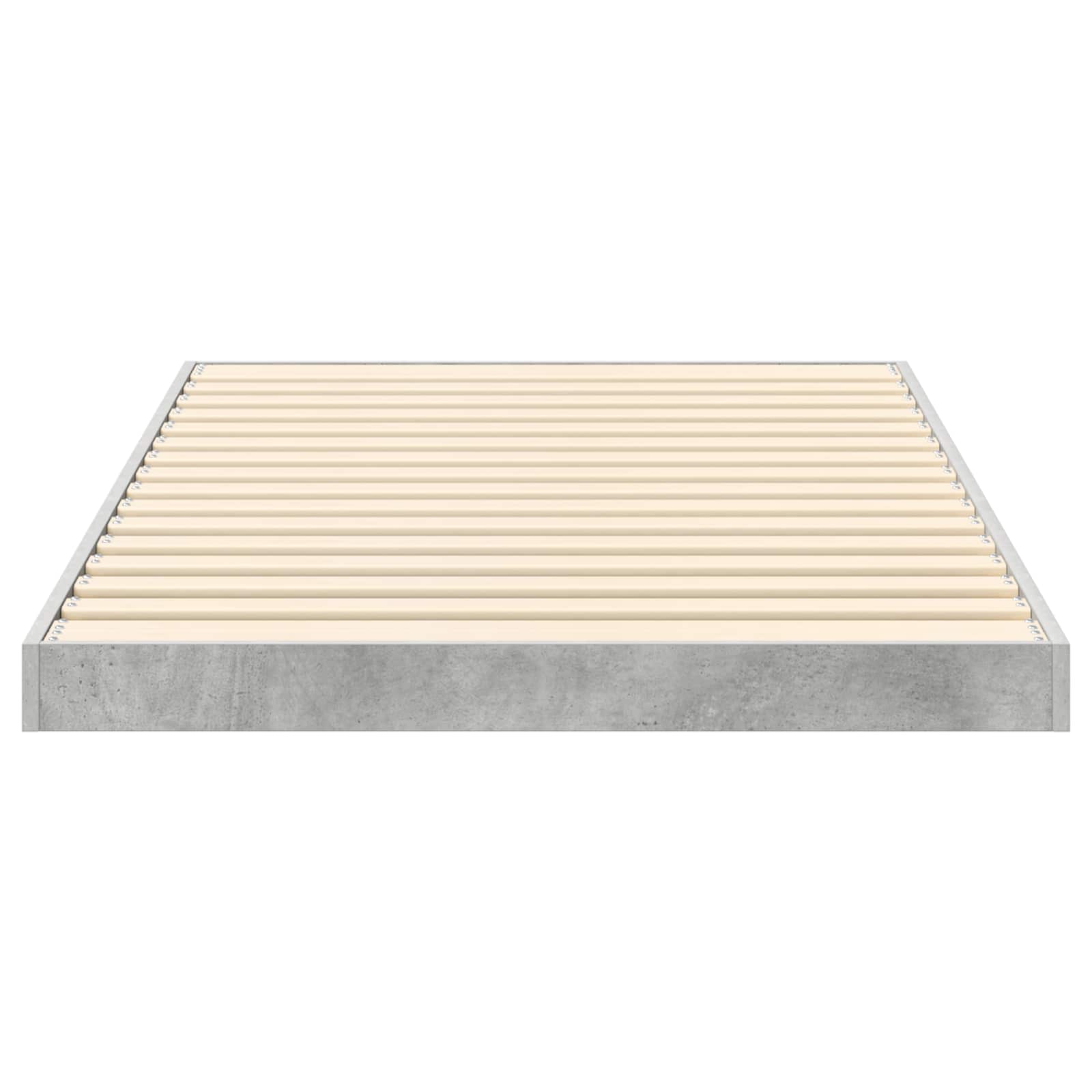 Vloer bedframe Beton Grijs 90 x 190 cm Bewerkt hout is nu te koop bij PeponiXL, paradijselijk wonen!