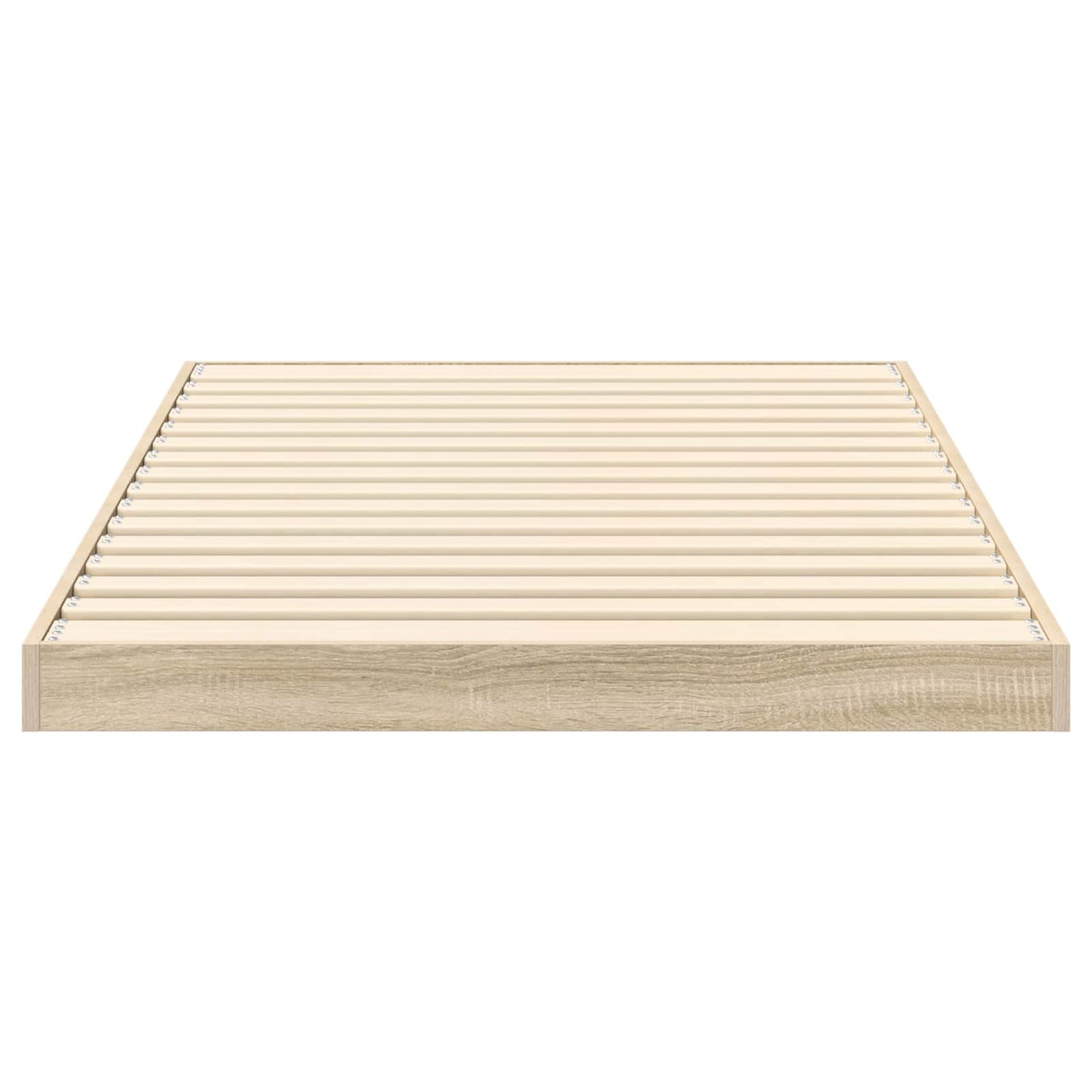 Vloer bedframe Sonoma 80 x 200 cm Bewerkt hout is nu te koop bij PeponiXL, paradijselijk wonen!