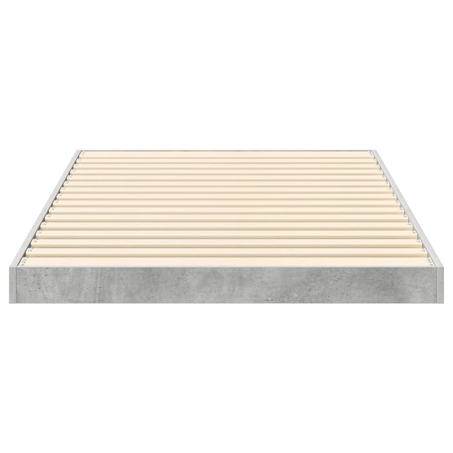 Vloer bedframe Beton Grijs 80 x 200 cm Bewerkt hout is nu te koop bij PeponiXL, paradijselijk wonen!