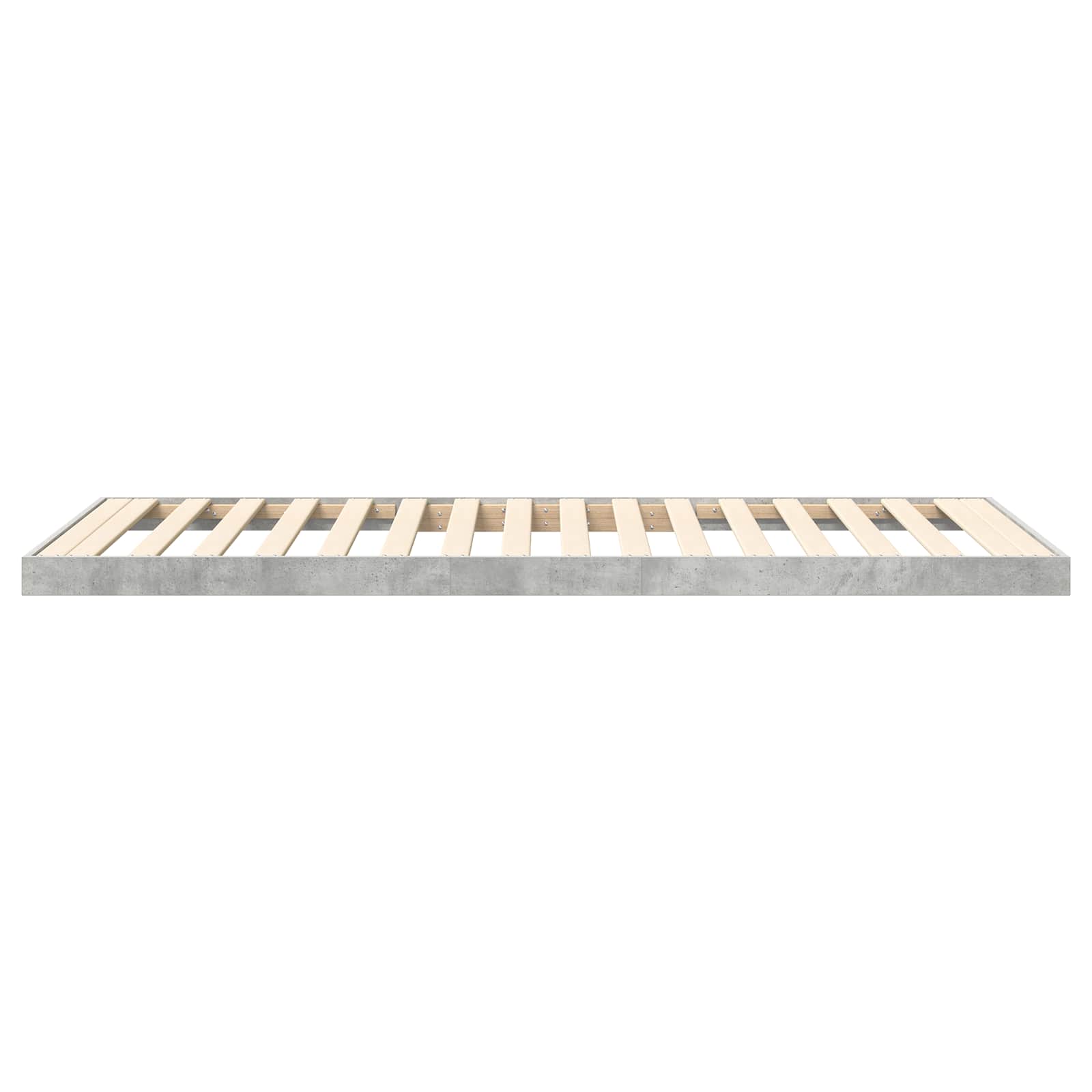 Vloer bedframe Beton Grijs 80 x 200 cm Bewerkt hout is nu te koop bij PeponiXL, paradijselijk wonen!